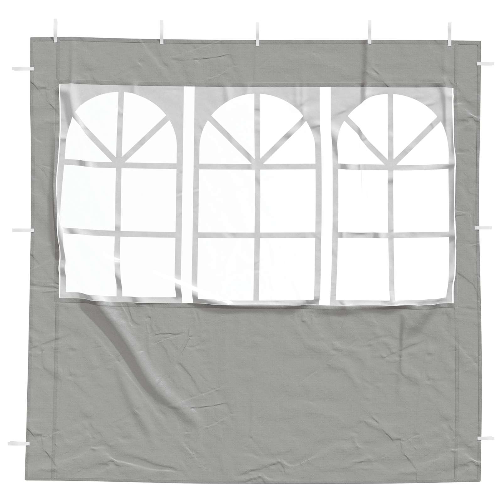 Parete per tenda da festa 2 pz 200 x 195 cm Grigio Chiaro