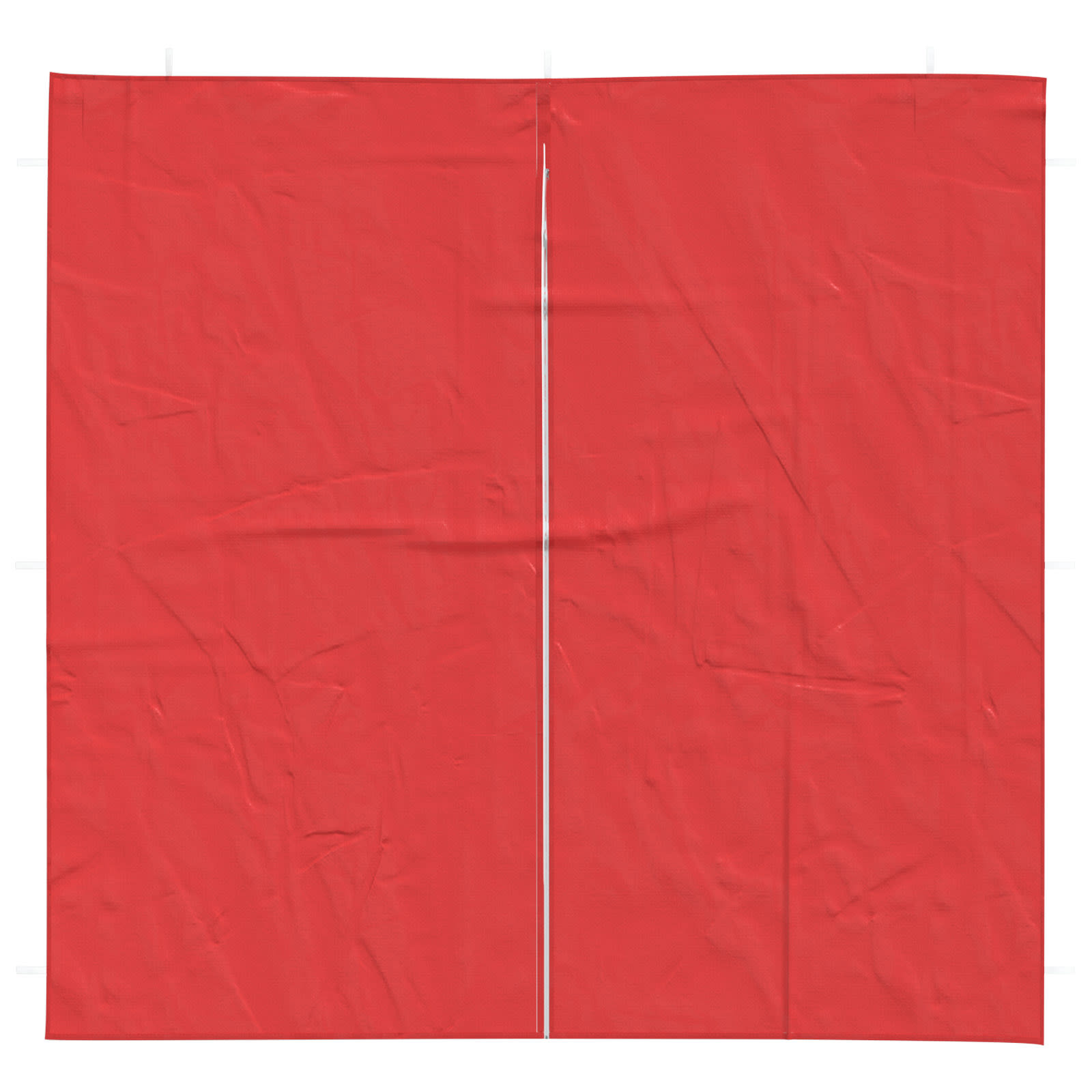 Parete per tenda da festa 2 pz 200 x 195 cm Rosso PE e Acciaio