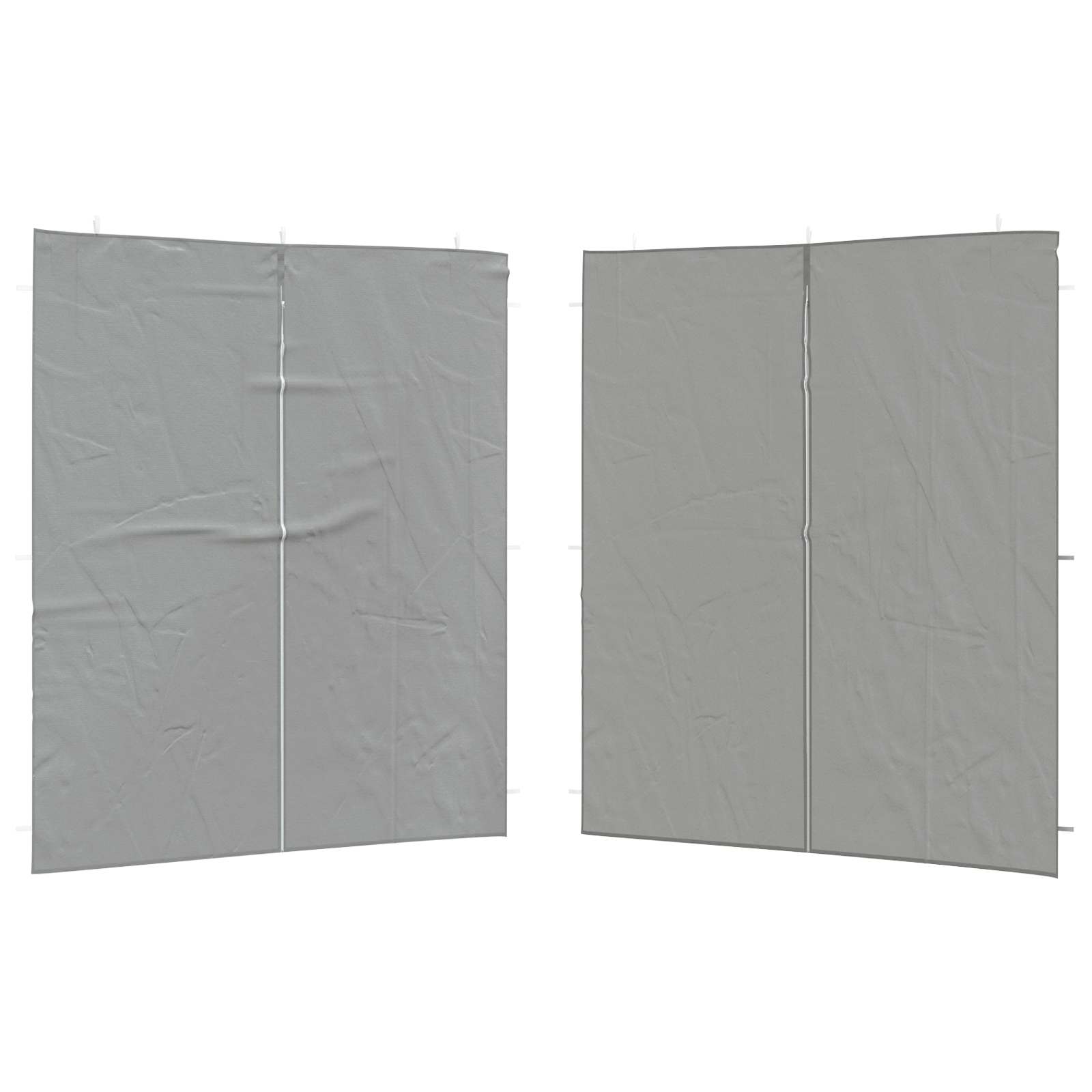 Parete per tenda da festa 2 pz 200 x 195 cm Grigio Chiaro