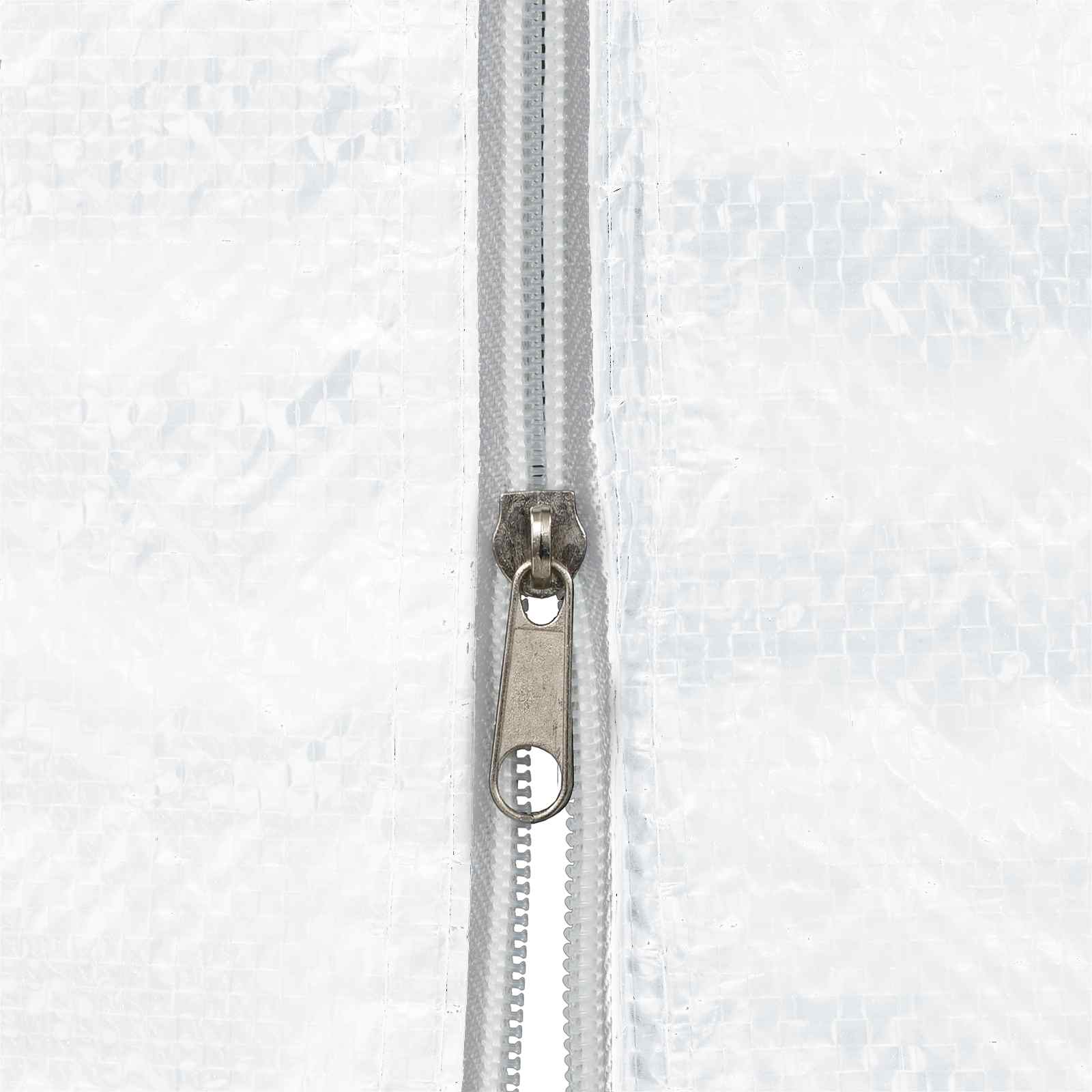 Parete per tenda da festa 2 pz 400 x 195 cm Bianco PE e Acciaio