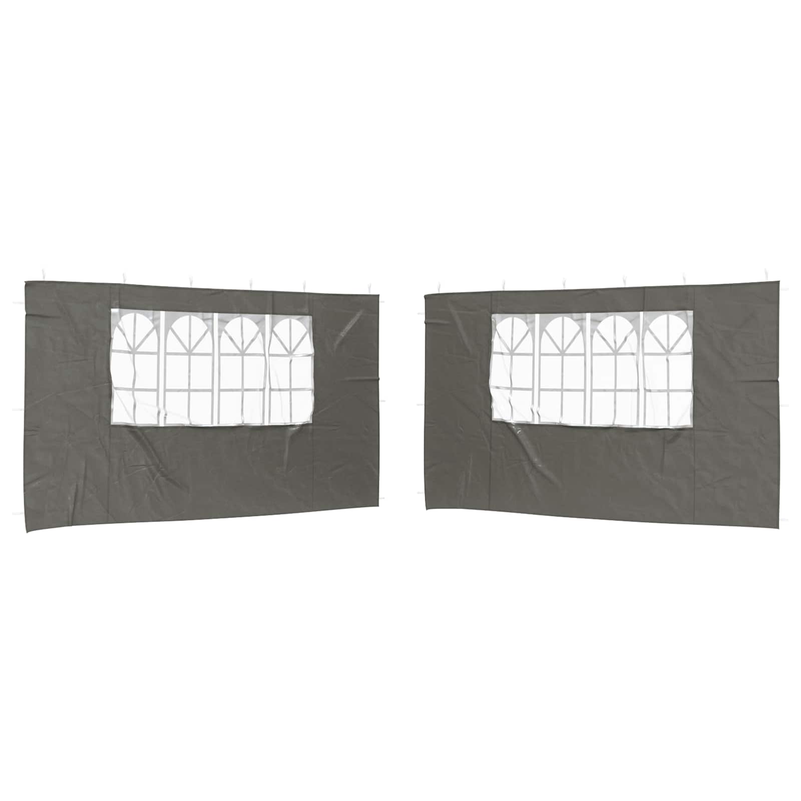 Parete per tenda da festa 2 pz 400 x 195 cm Antracite