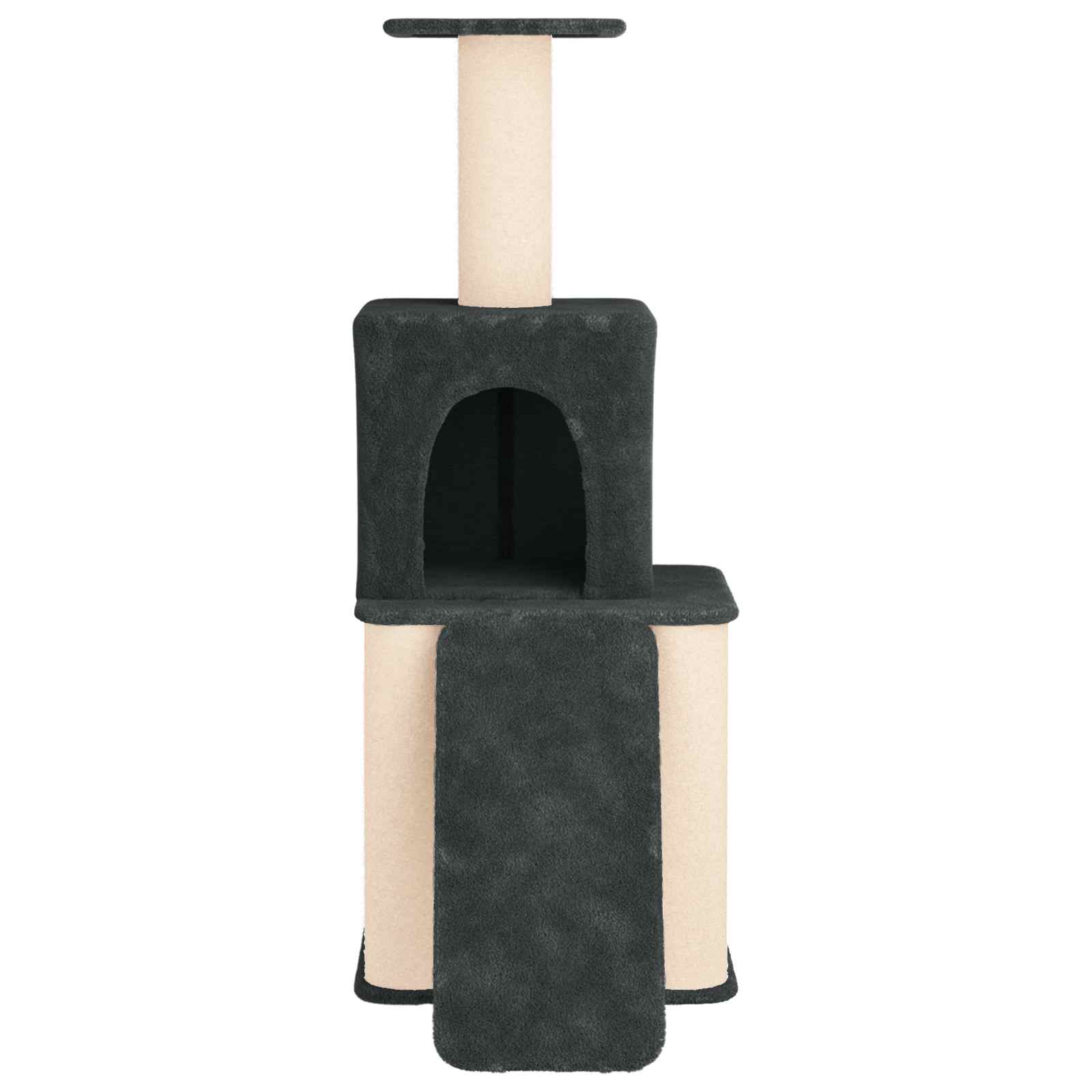 Albero per gatti con pali per graffiare in sisal Grigio Scuro