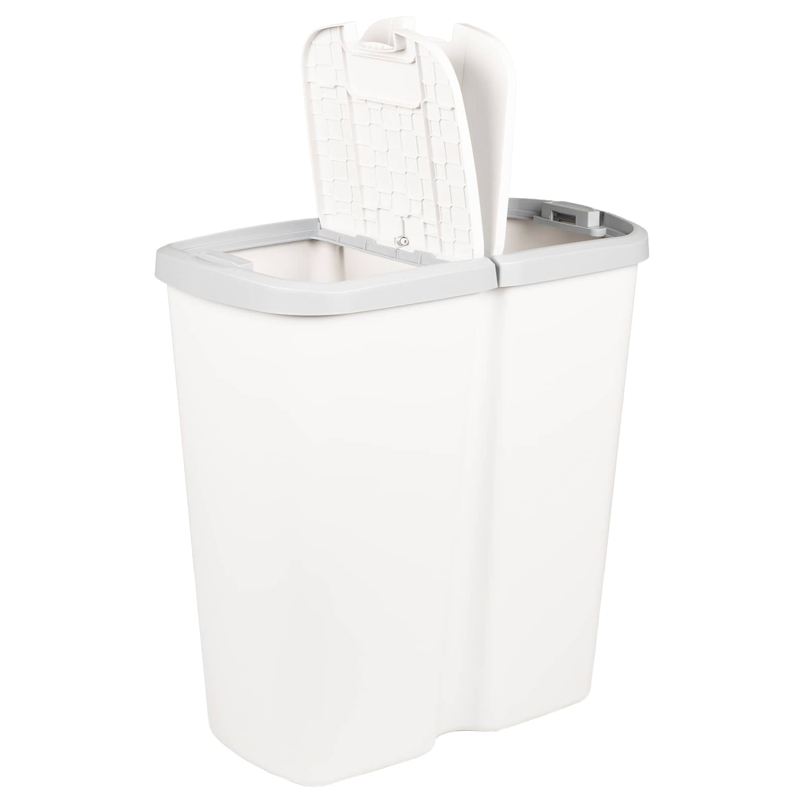 Cestino della Spazzatura Bianco 48,5 x 28 x 51 cm PP