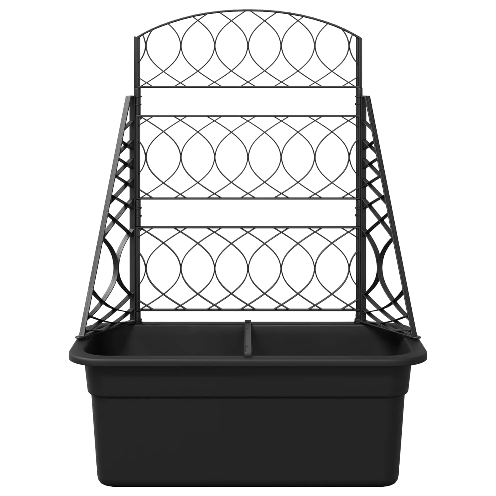 Grigliato per vasi Antracite 58 x 29 x 78 cm PP