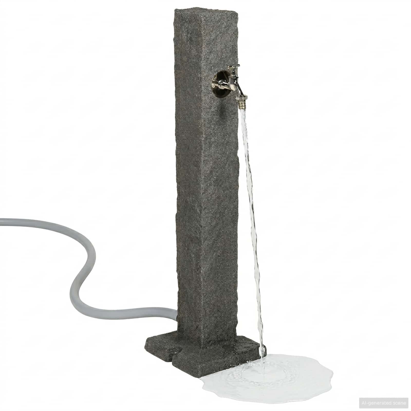Tanker da giardino Antracite 26 x 26 x 98 cm PE