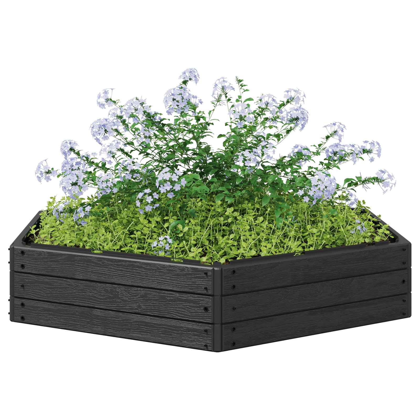 Letto Rialzato Nero 148 x 129 x 25 cm PP
