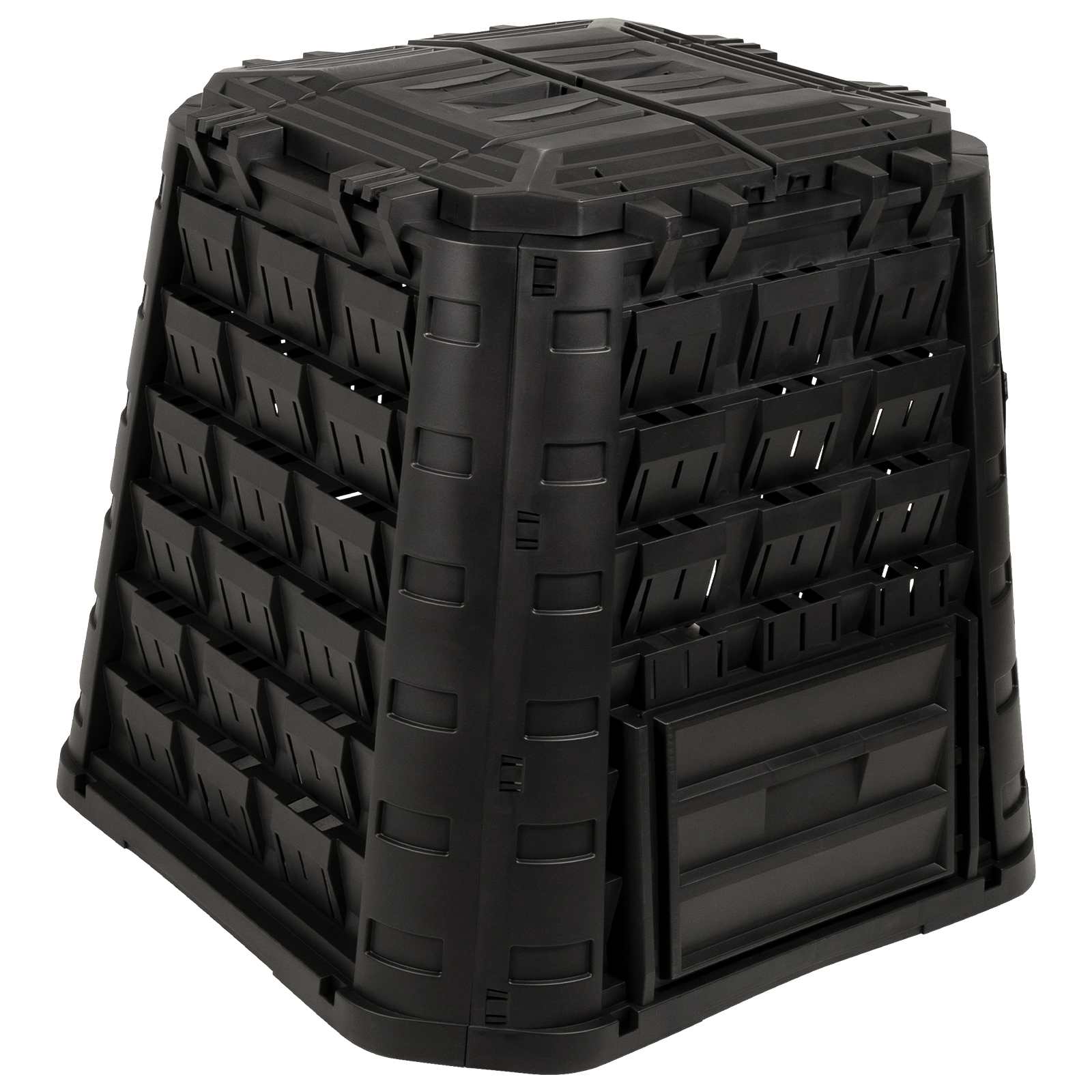 Compostiera da giardino Nero 91 x 91 x 83 cm 100% PP