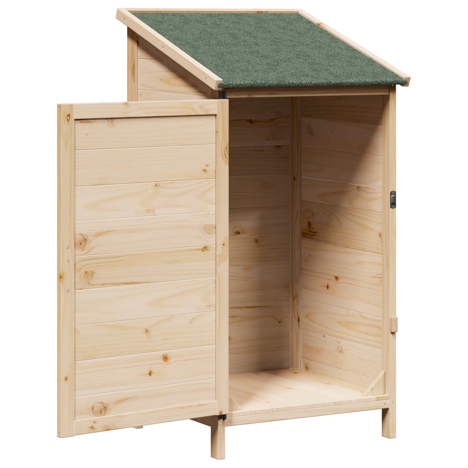 Capanno da Giardino con tetto Naturale 59 x 56 x 113,5 cm