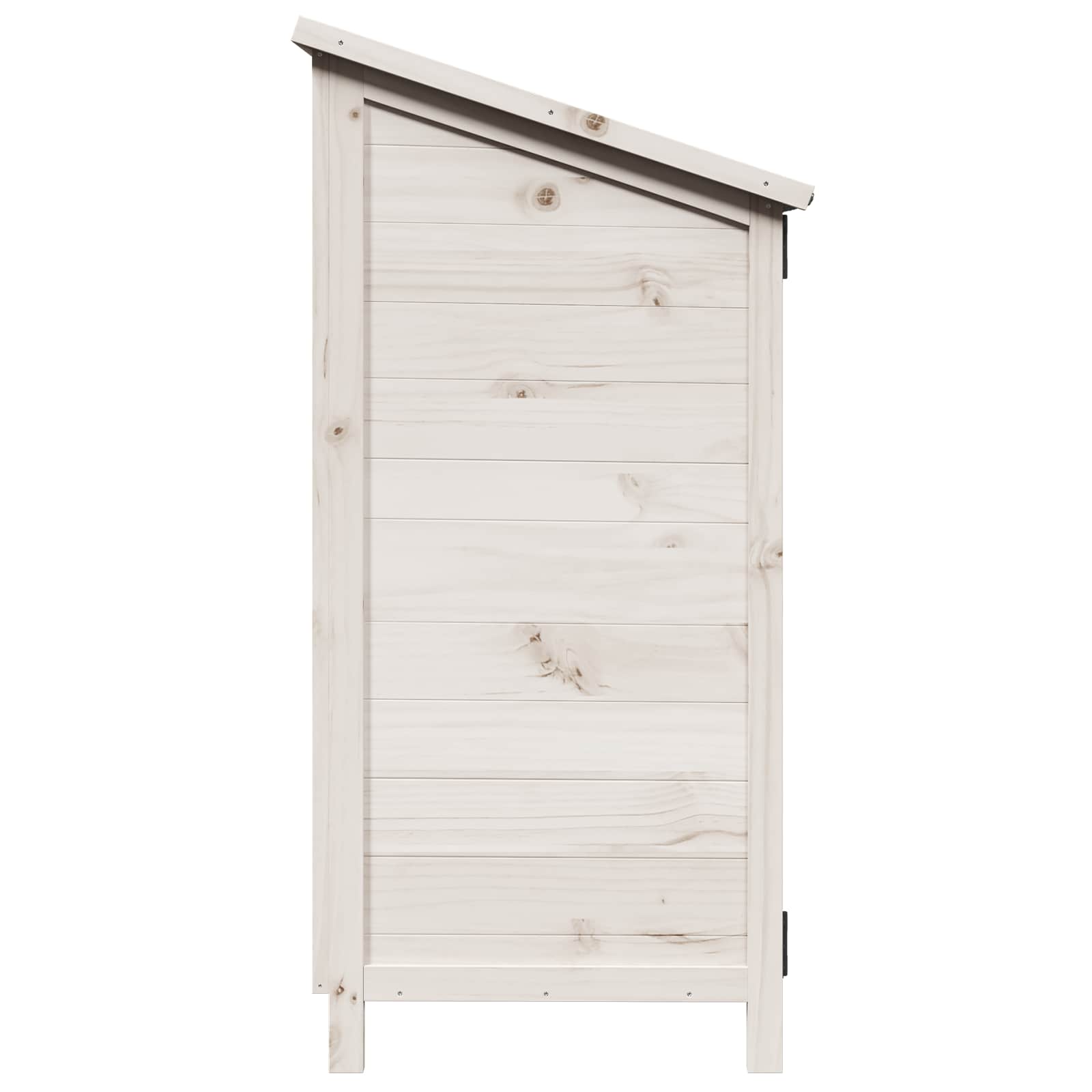Capanno da Giardino con tetto Bianco 59 x 56 x 113,5 cm