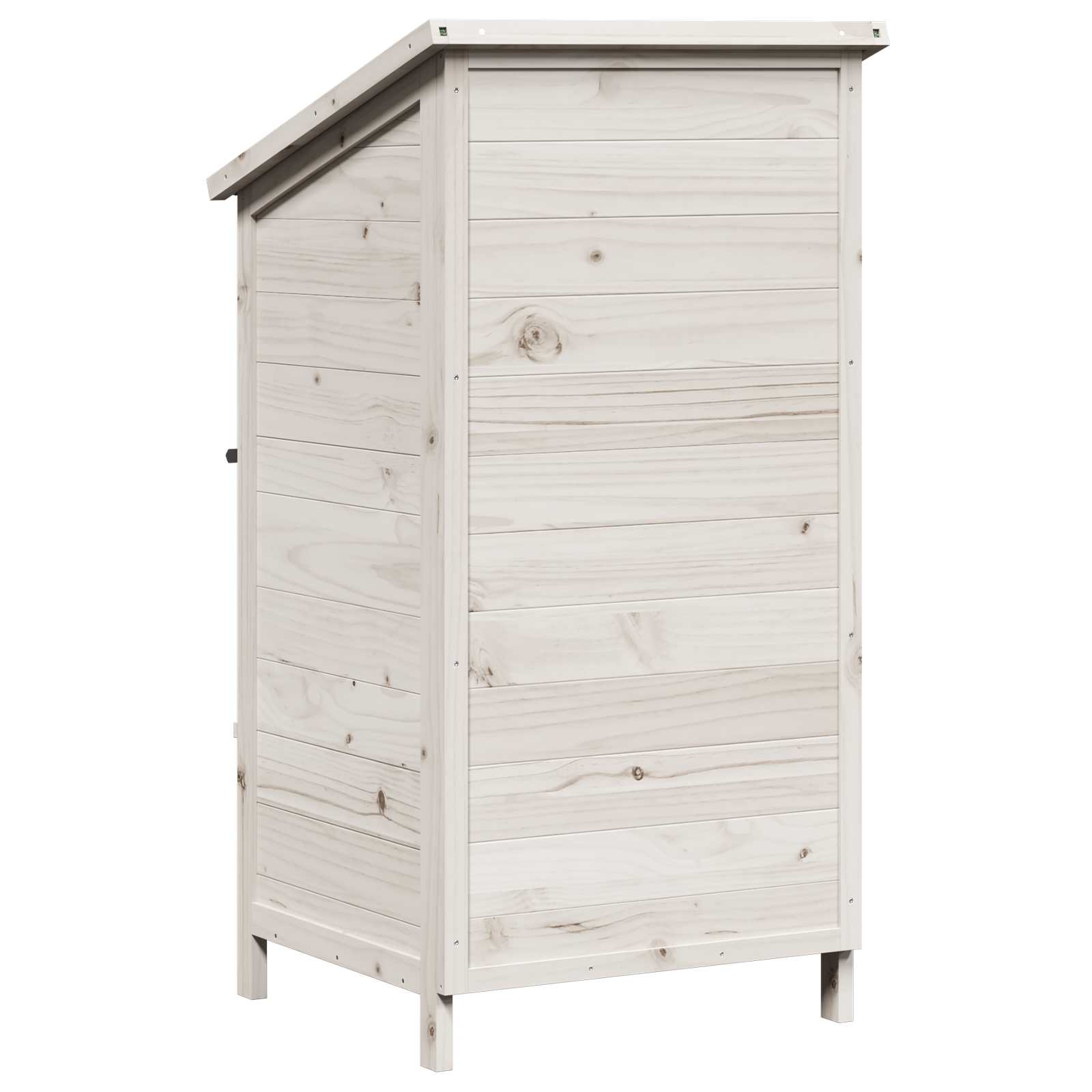 Capanno da Giardino con tetto Bianco 59 x 56 x 113,5 cm