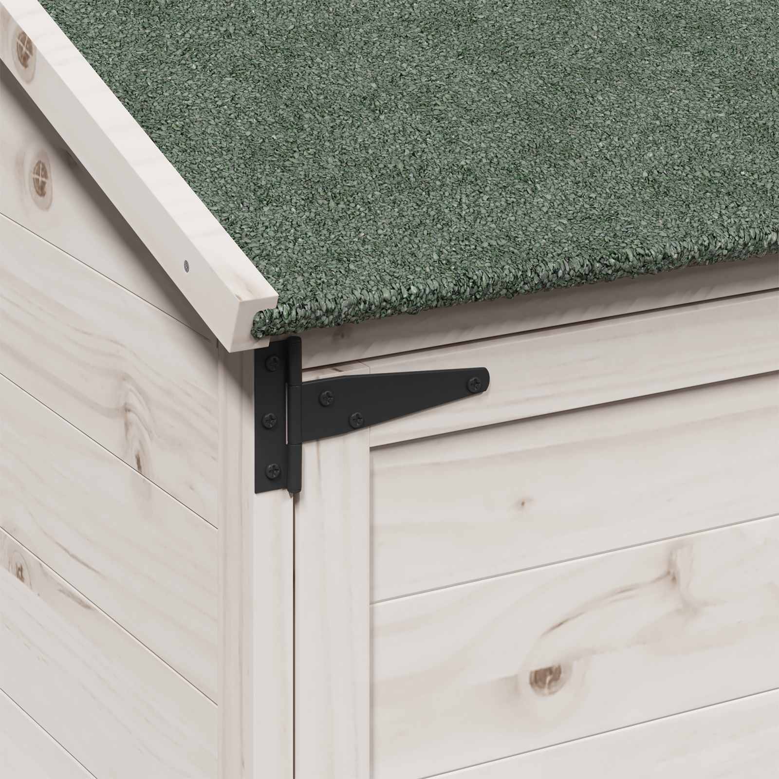 Capanno da Giardino con tetto Bianco 59 x 56 x 113,5 cm