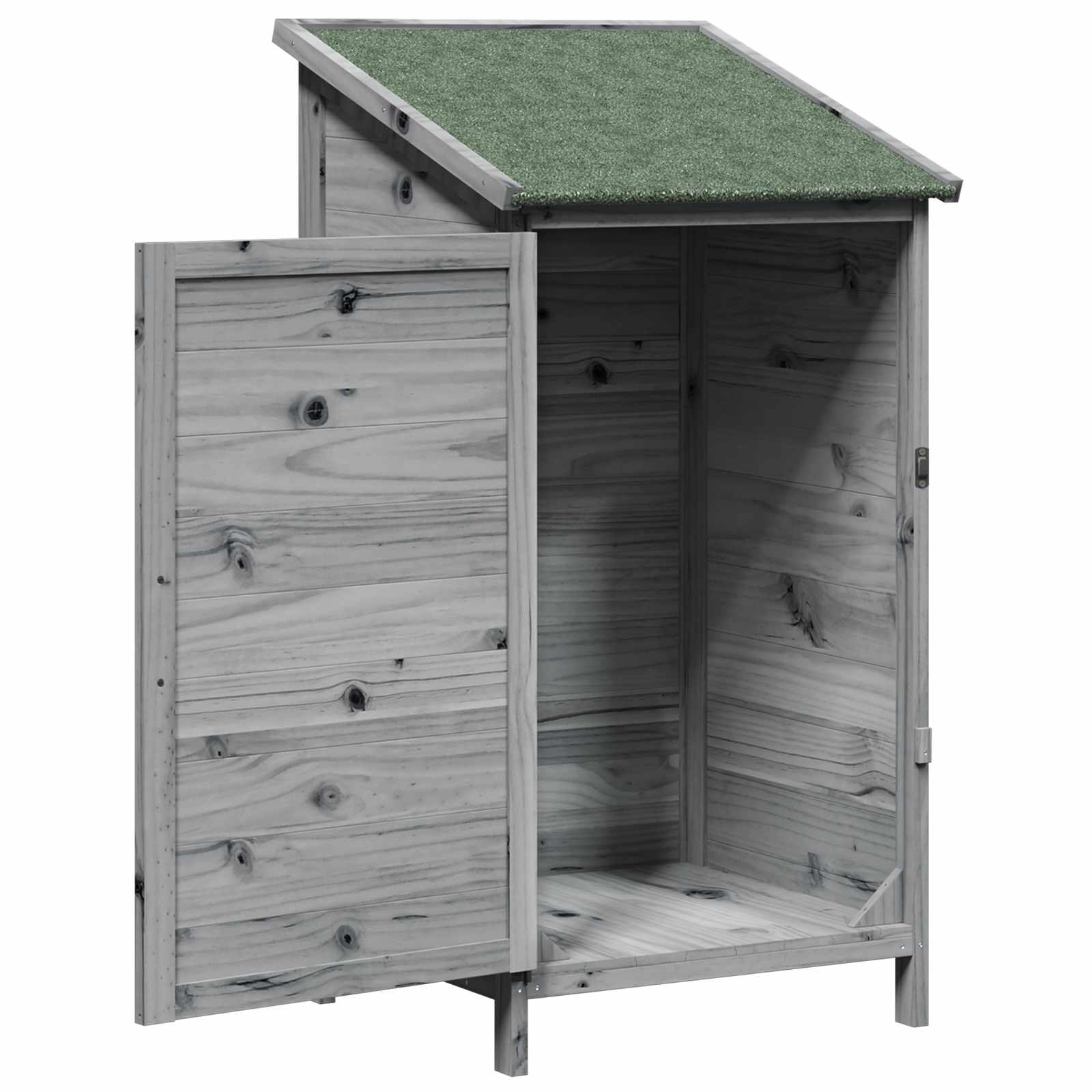 Capanno da Giardino con tetto Grigio 59 x 56 x 113,5 cm
