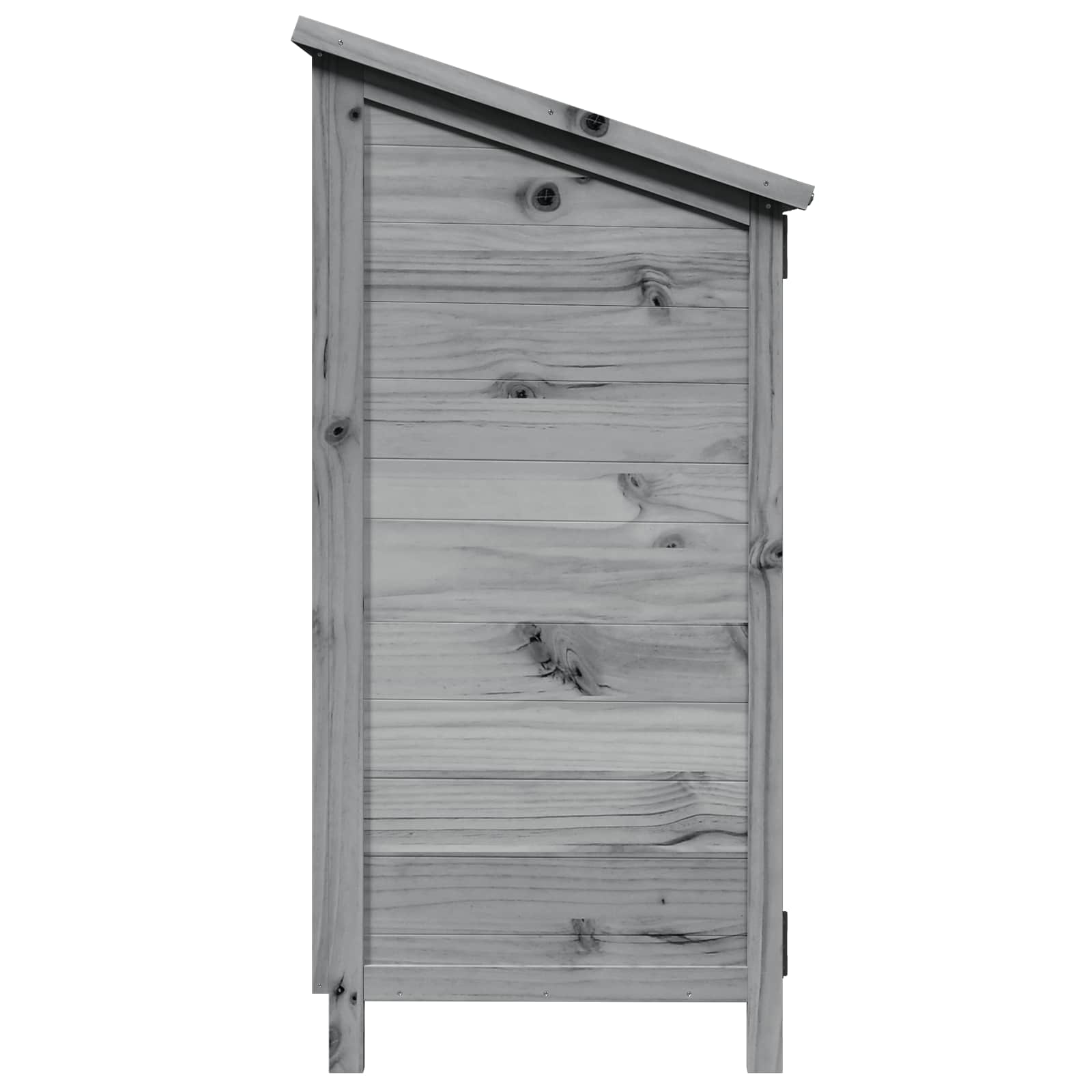 Capanno da Giardino con tetto Grigio 59 x 56 x 113,5 cm