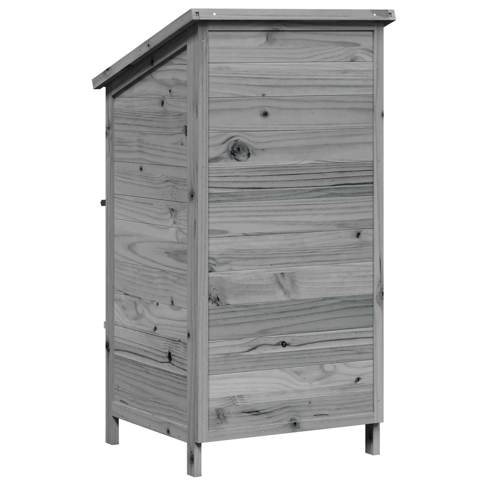 Capanno da Giardino con tetto Grigio 59 x 56 x 113,5 cm