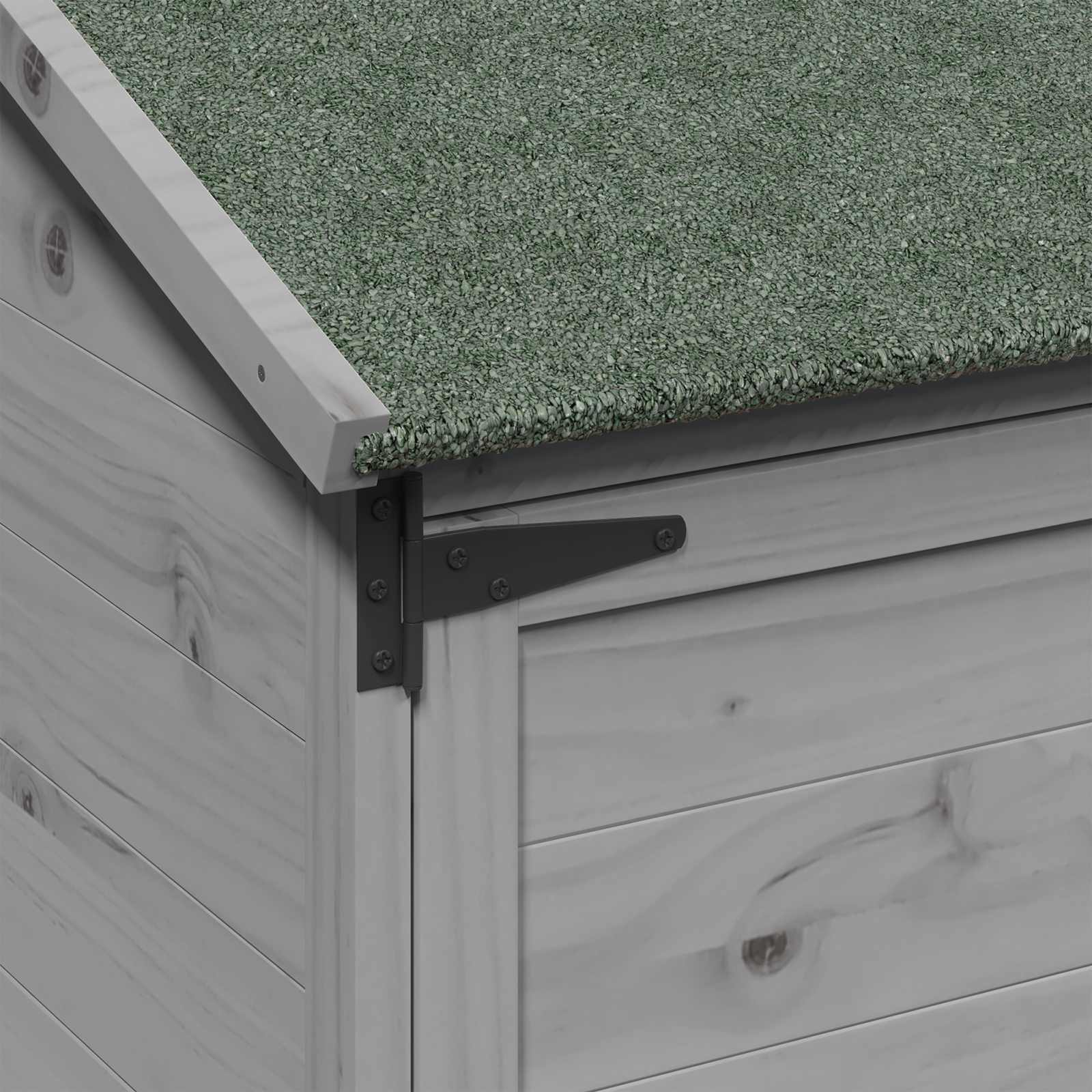 Capanno da Giardino con tetto Grigio 59 x 56 x 113,5 cm