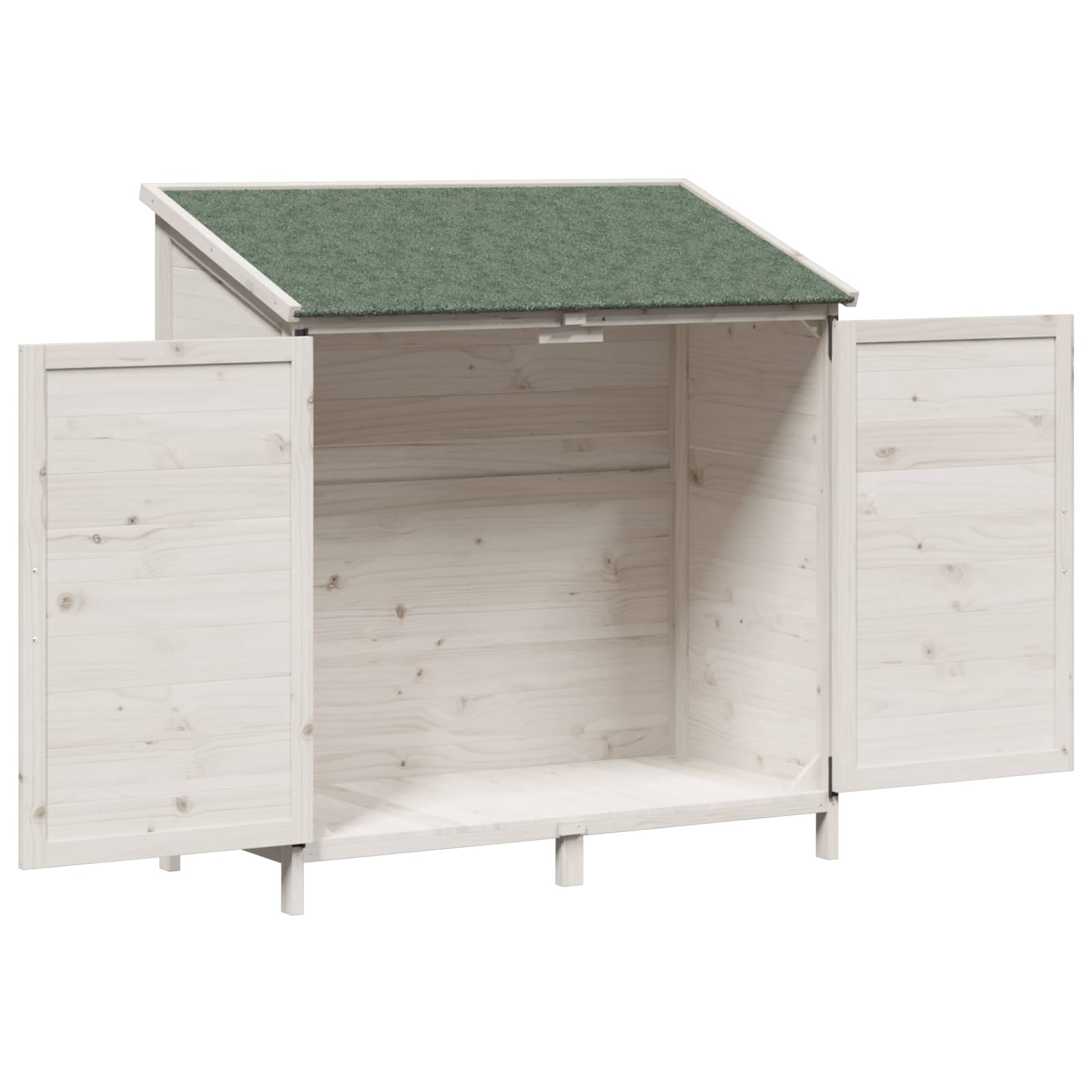 Capanno da Giardino con tetto Bianco 106,5 x 56 x 113,5 cm