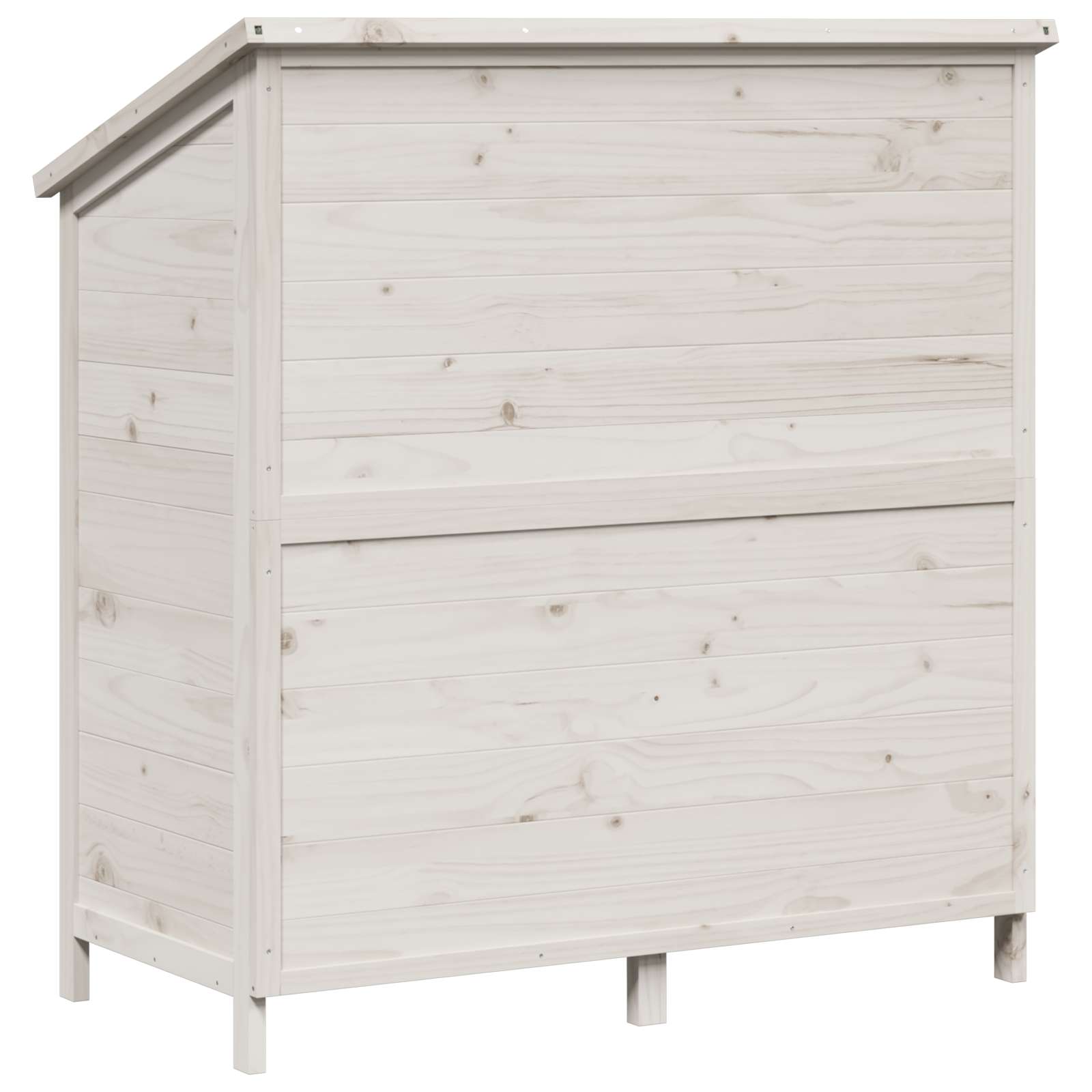 Capanno da Giardino con tetto Bianco 106,5 x 56 x 113,5 cm