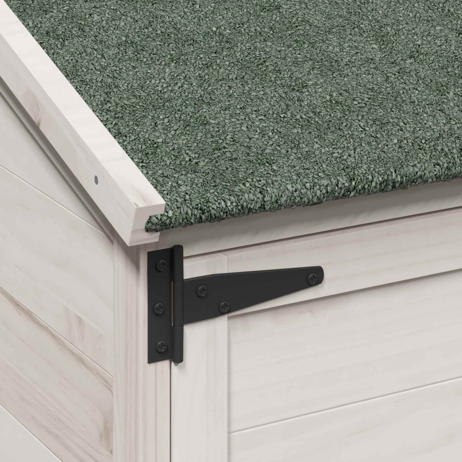 Capanno da Giardino con tetto Bianco 106,5 x 56 x 113,5 cm