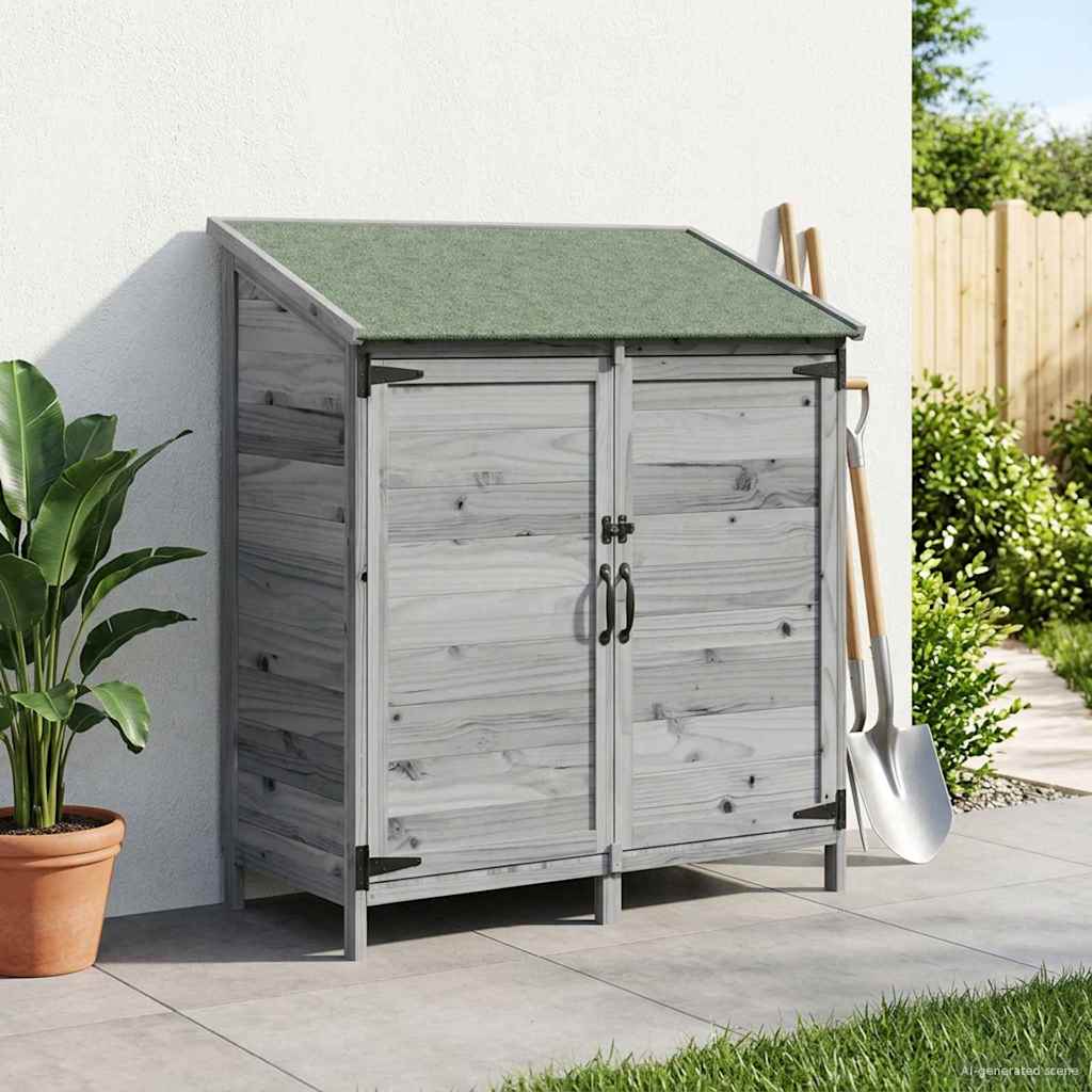 Capanno da Giardino con tetto Grigio 106,5 x 56 x 113,5 cm