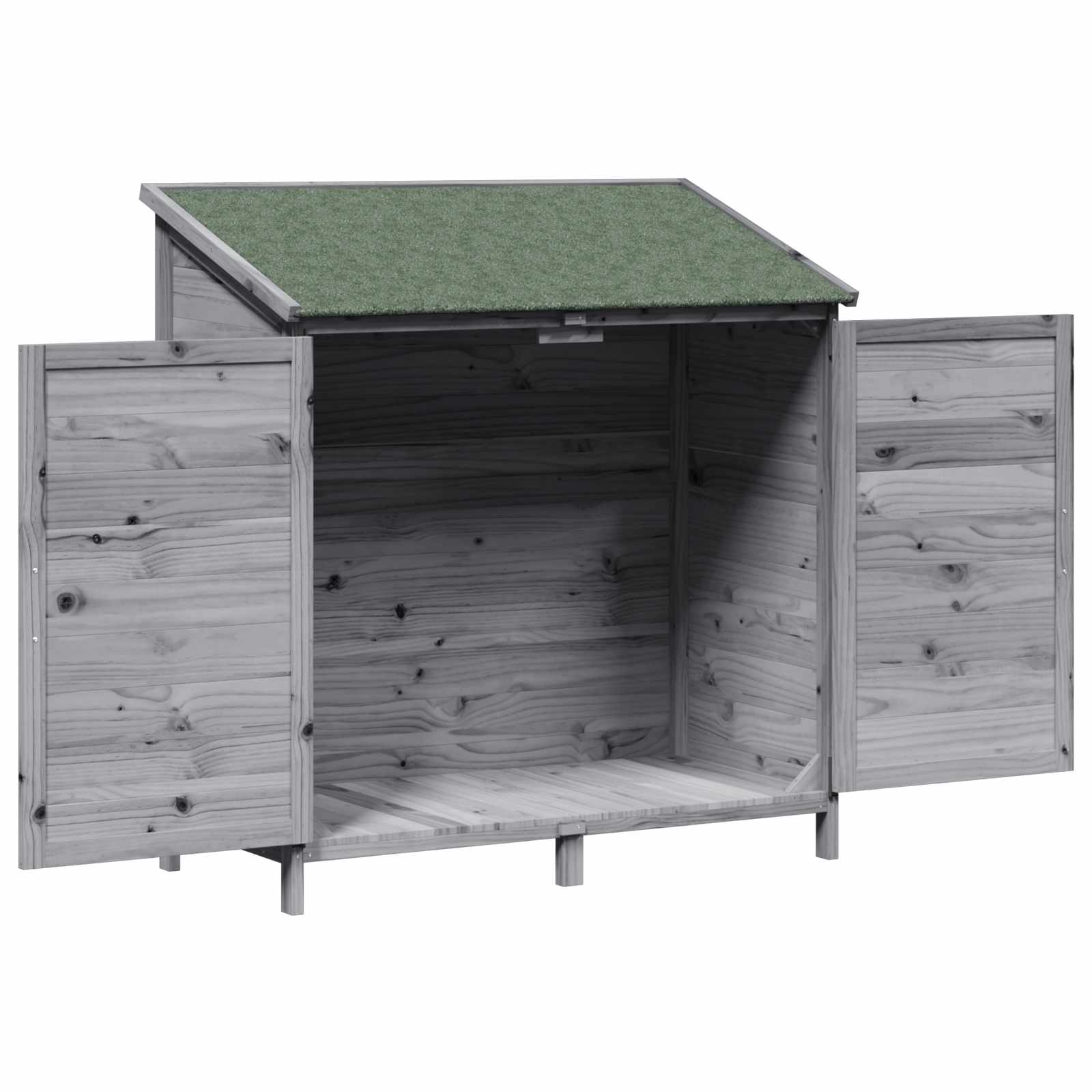 Capanno da Giardino con tetto Grigio 106,5 x 56 x 113,5 cm