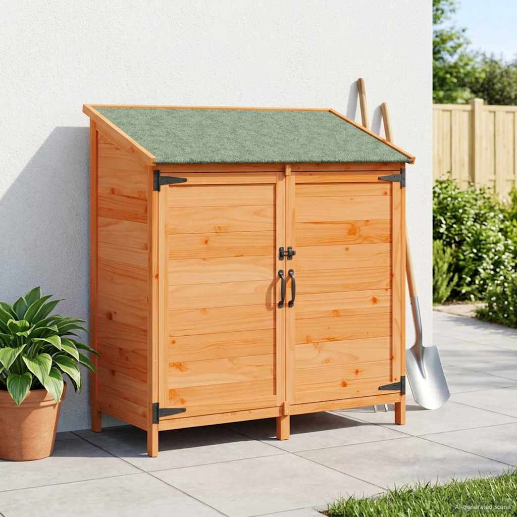 Capanno da Giardino con tetto Marrone 106,5 x 56 x 113,5 cm