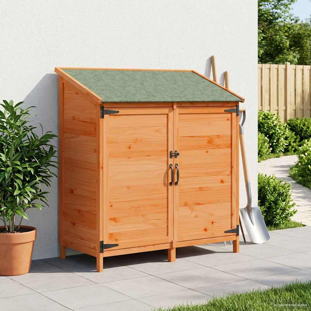 Capanno da Giardino con tetto Marrone 106,5 x 56 x 113,5 cm