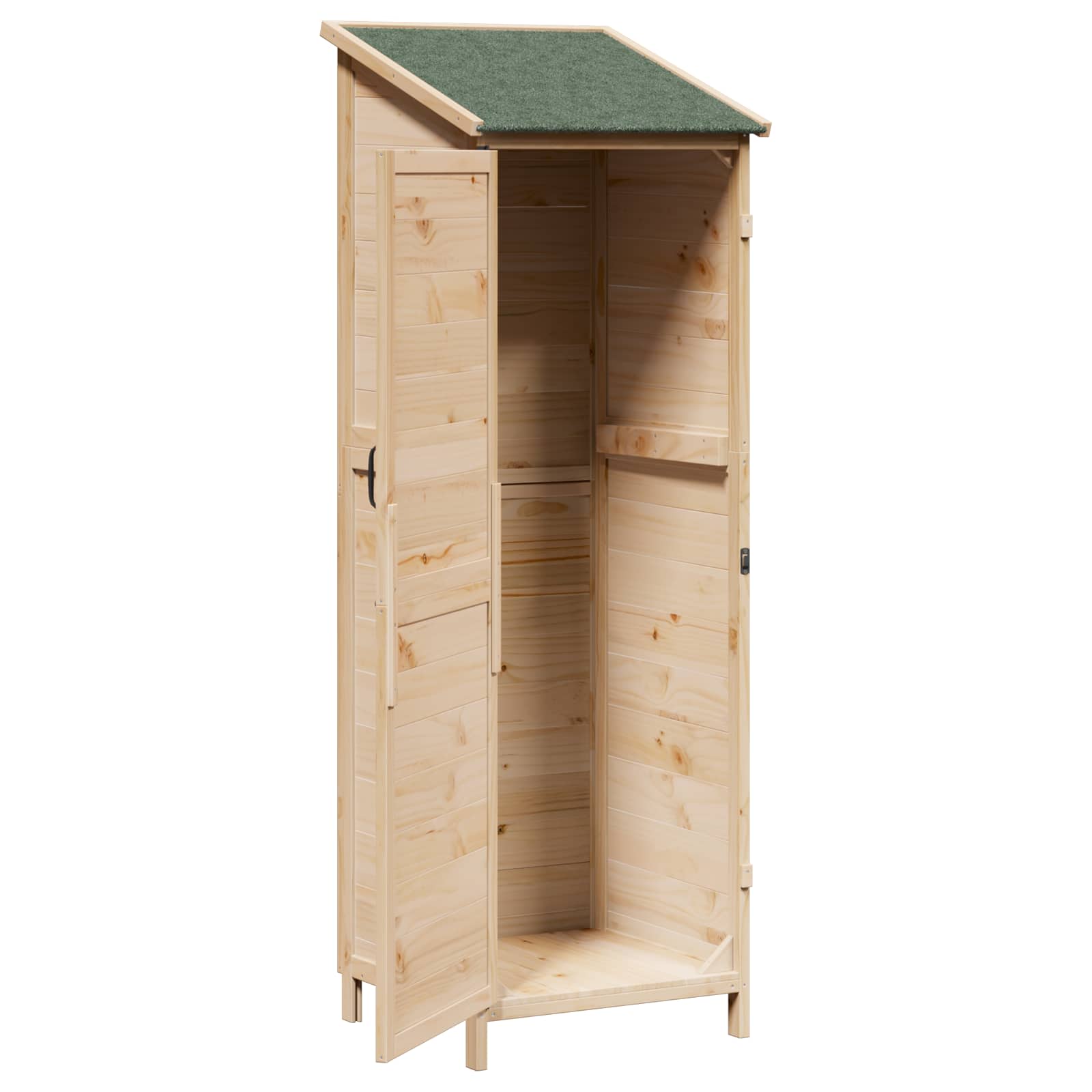 Capanno da Giardino con tetto Naturale 59,5 x 56 x 176,5 cm