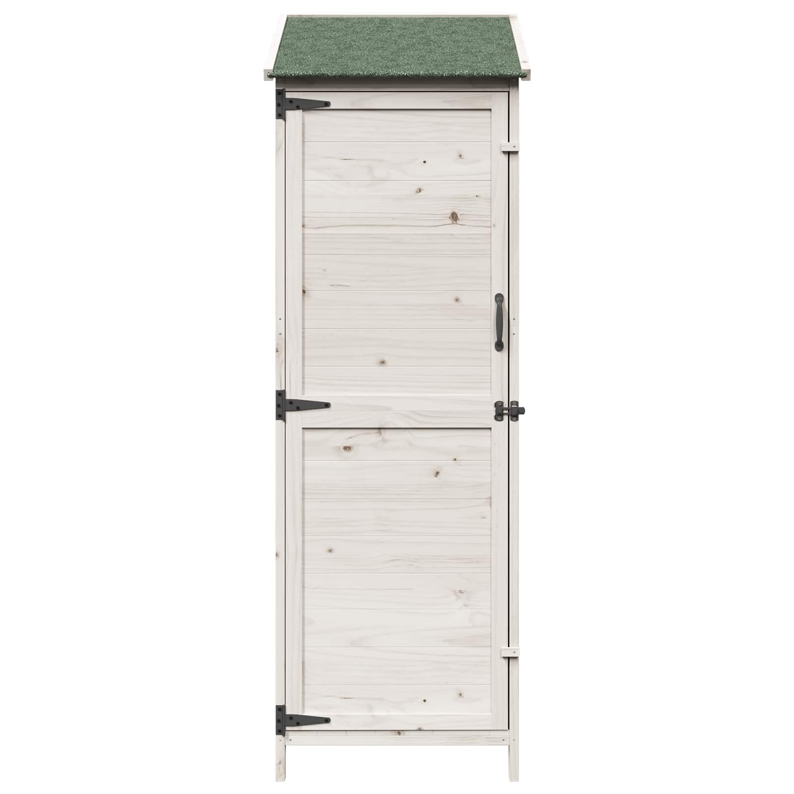 Capanno da Giardino con tetto Bianco 59,5 x 56 x 176,5 cm