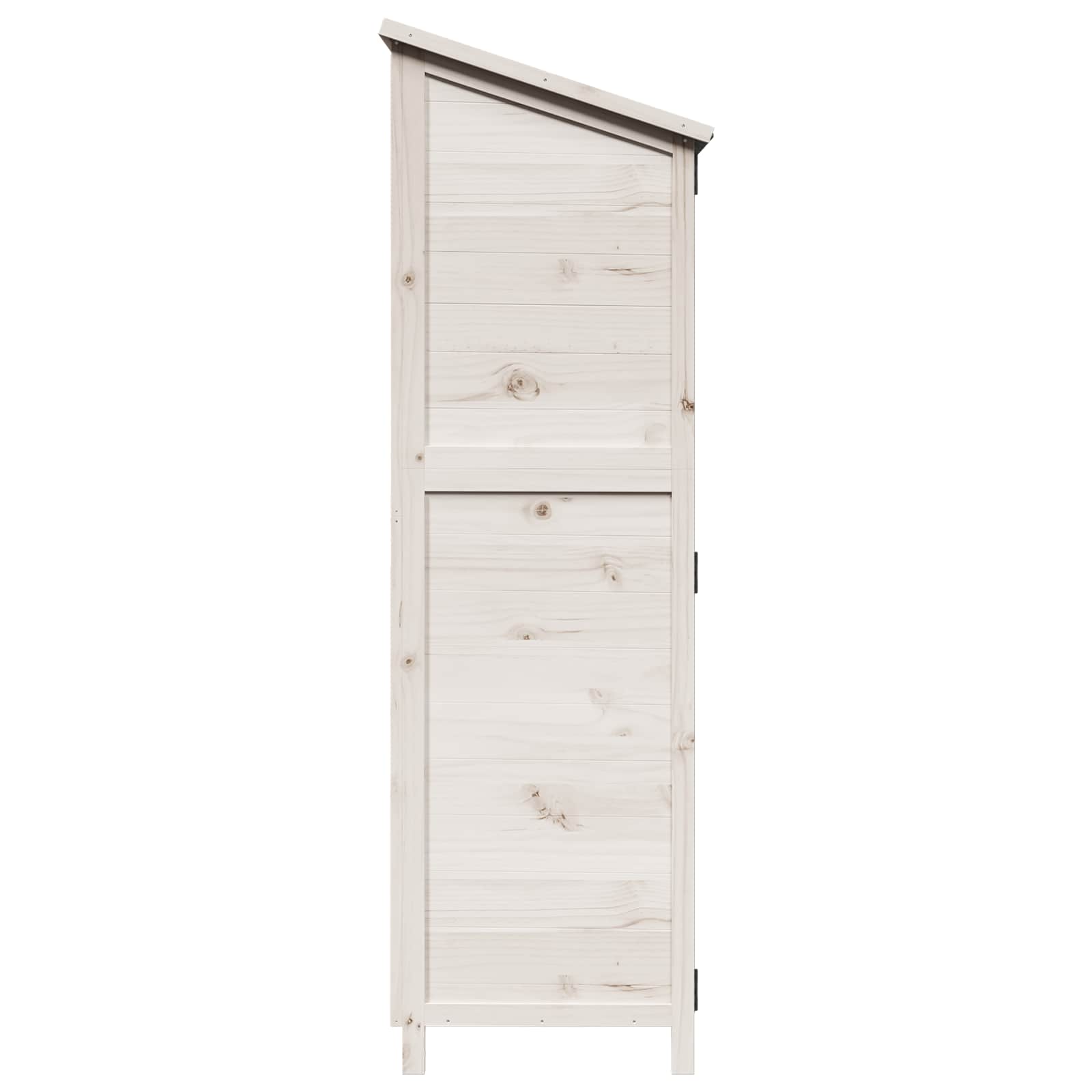 Capanno da Giardino con tetto Bianco 59,5 x 56 x 176,5 cm