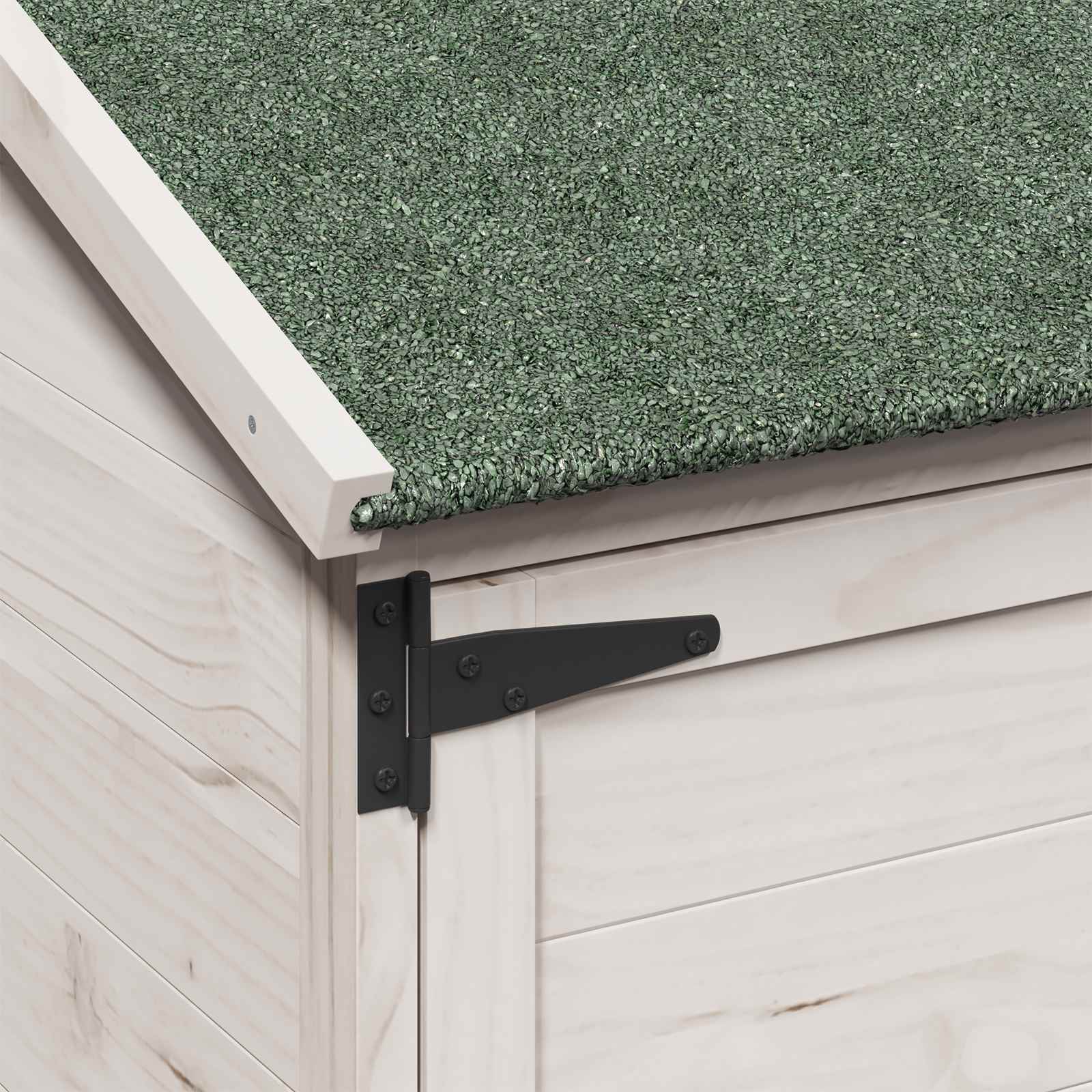 Capanno da Giardino con tetto Bianco 59,5 x 56 x 176,5 cm