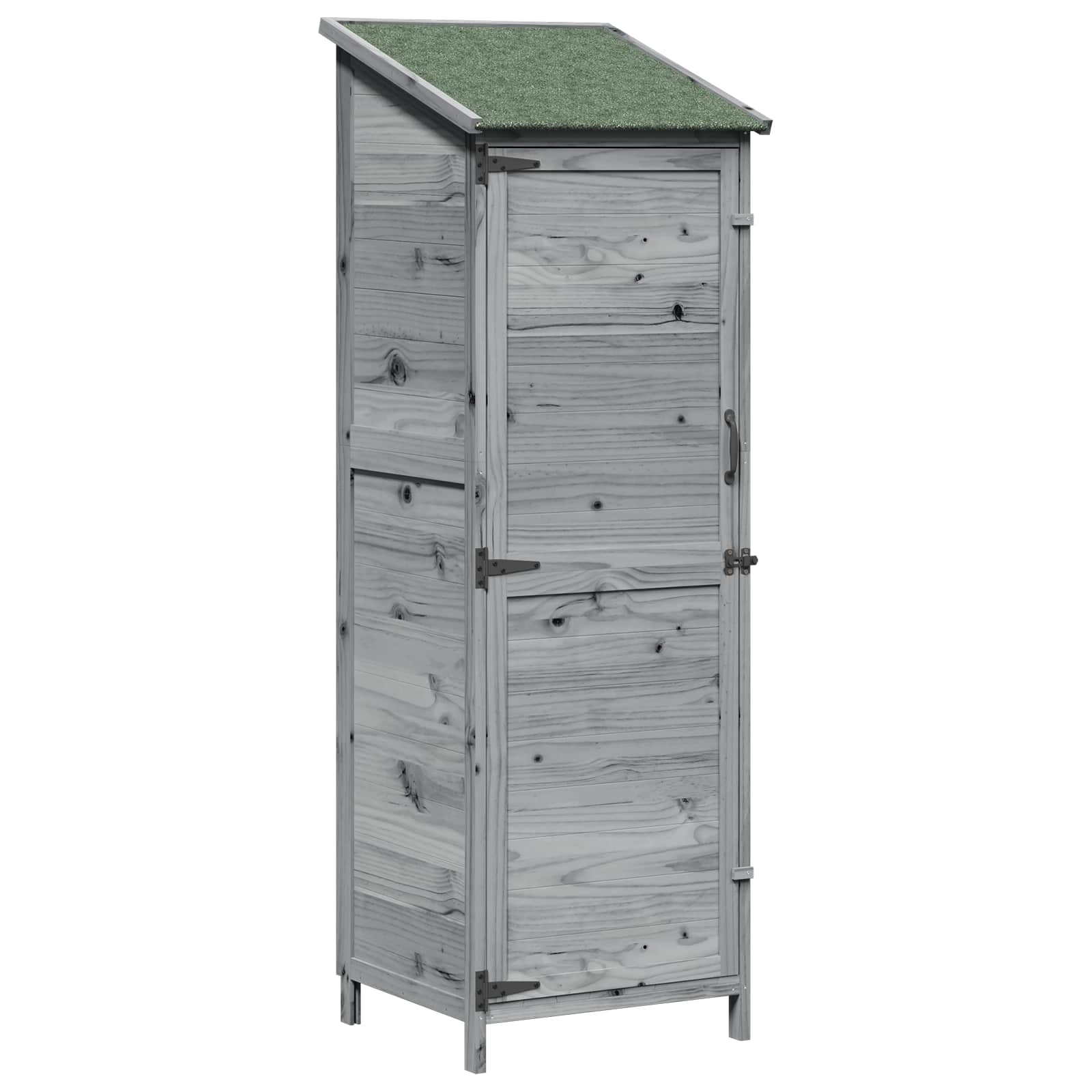 Capanno da Giardino con tetto Grigio 59,5 x 56 x 176,5 cm