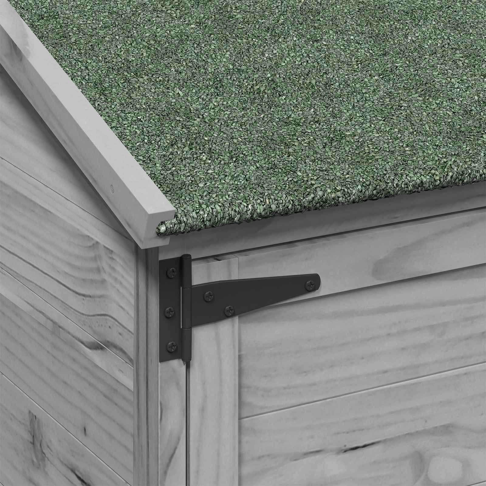 Capanno da Giardino con tetto Grigio 59,5 x 56 x 176,5 cm