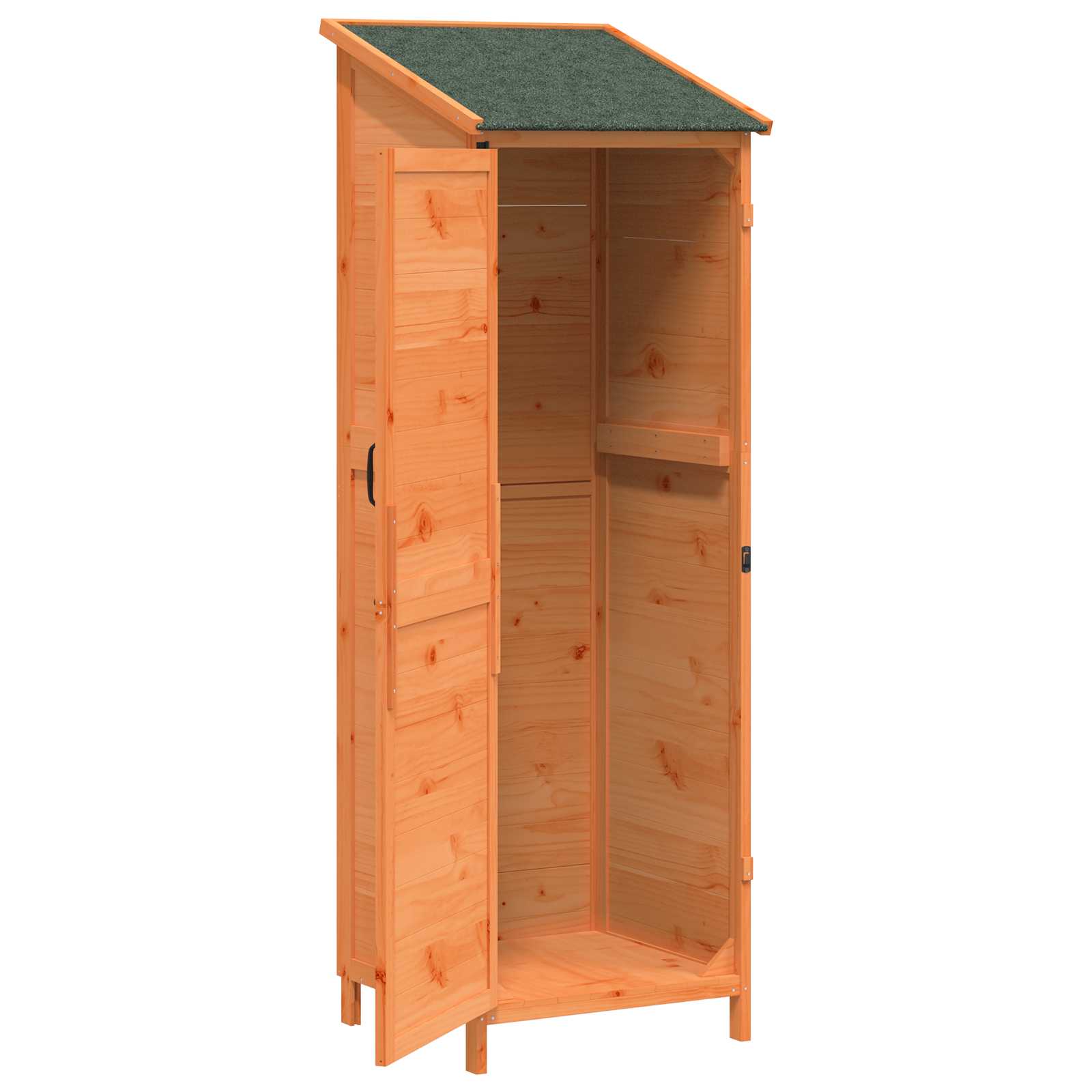 Capanno da Giardino con tetto Marrone 59,5 x 56 x 176,5 cm