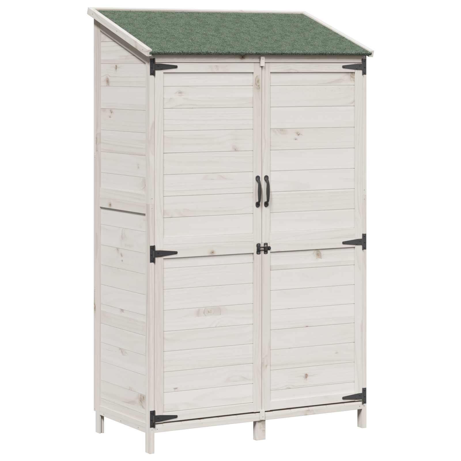Capanno da Giardino con tetto Bianco 106,5 x 56 x 176 cm