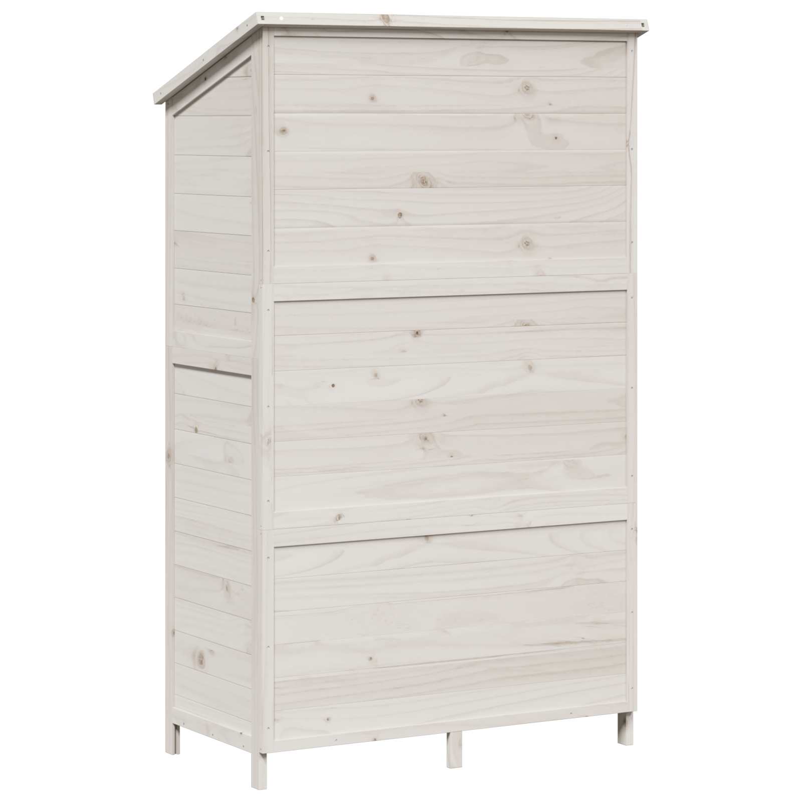 Capanno da Giardino con tetto Bianco 106,5 x 56 x 176 cm