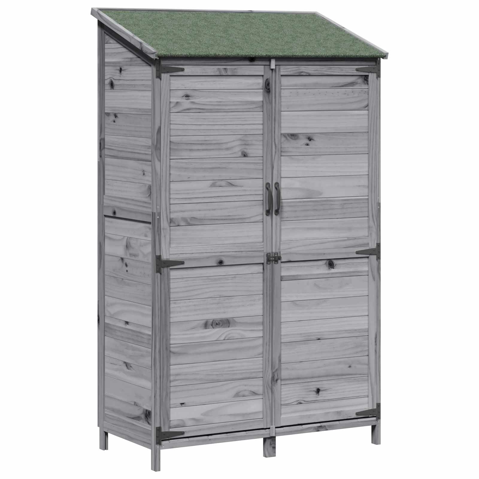 Capanno da Giardino con tetto Grigio 106,5 x 56 x 176 cm
