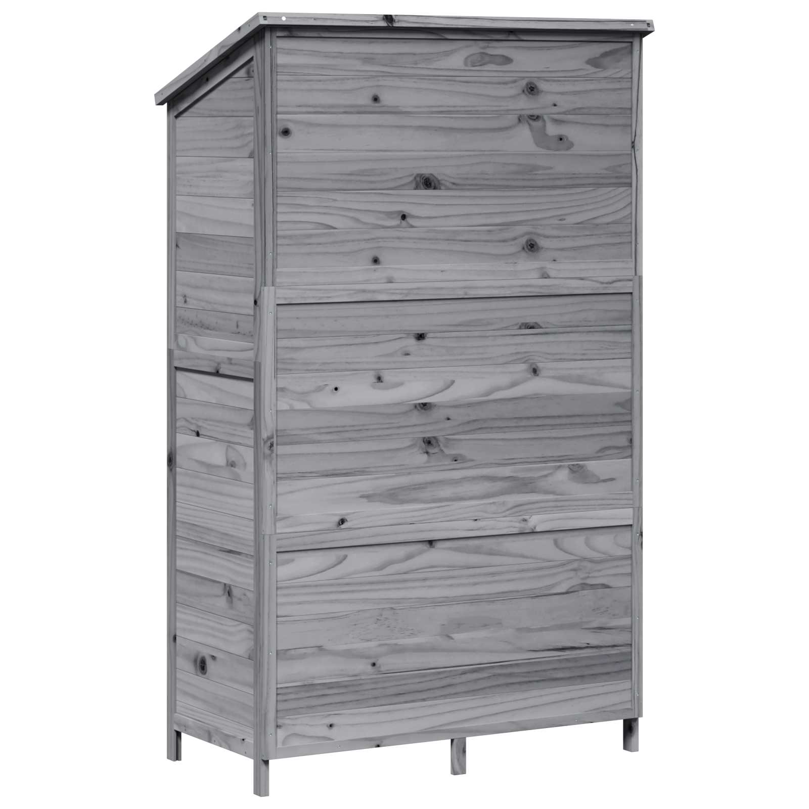 Capanno da Giardino con tetto Grigio 106,5 x 56 x 176 cm