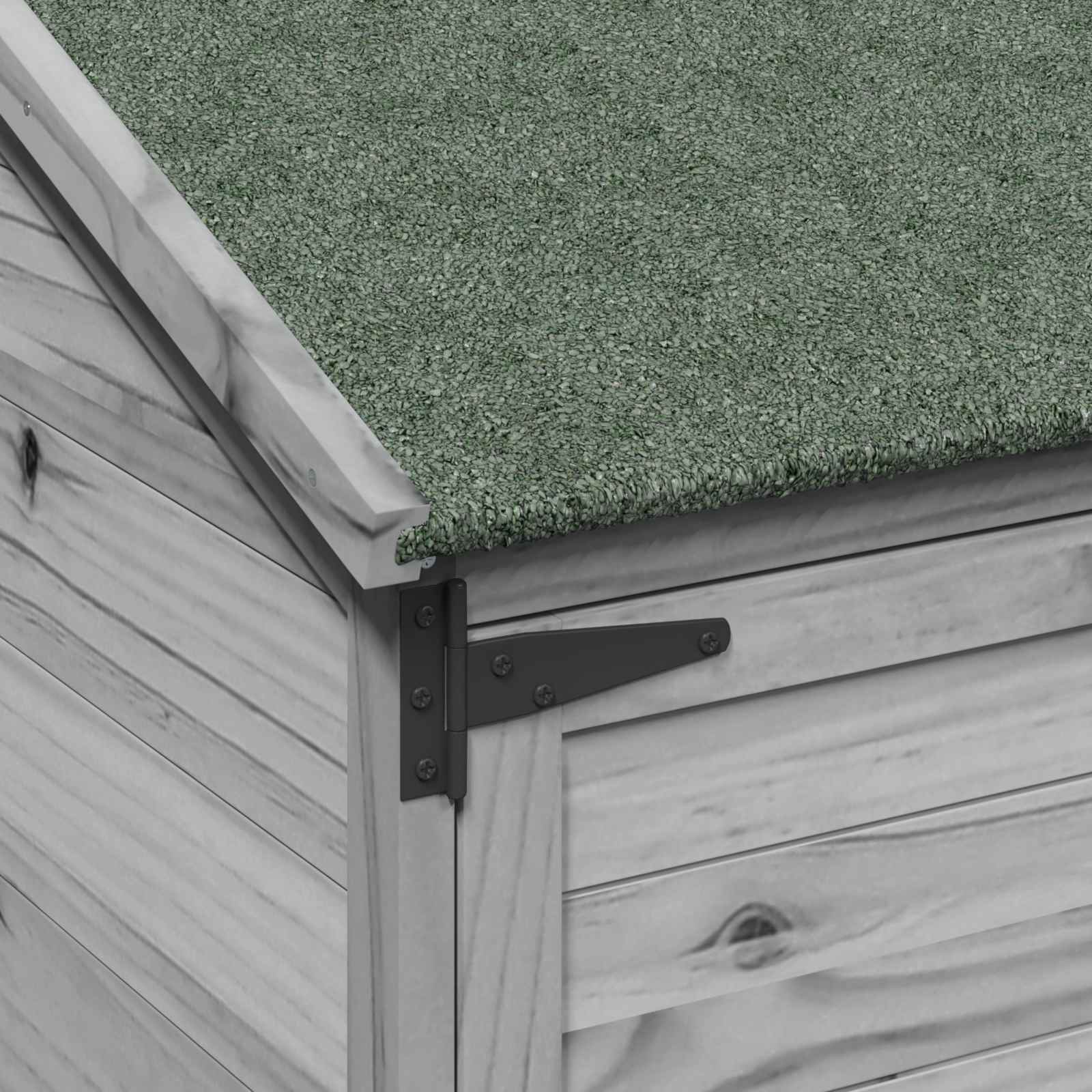 Capanno da Giardino con tetto Grigio 106,5 x 56 x 176 cm