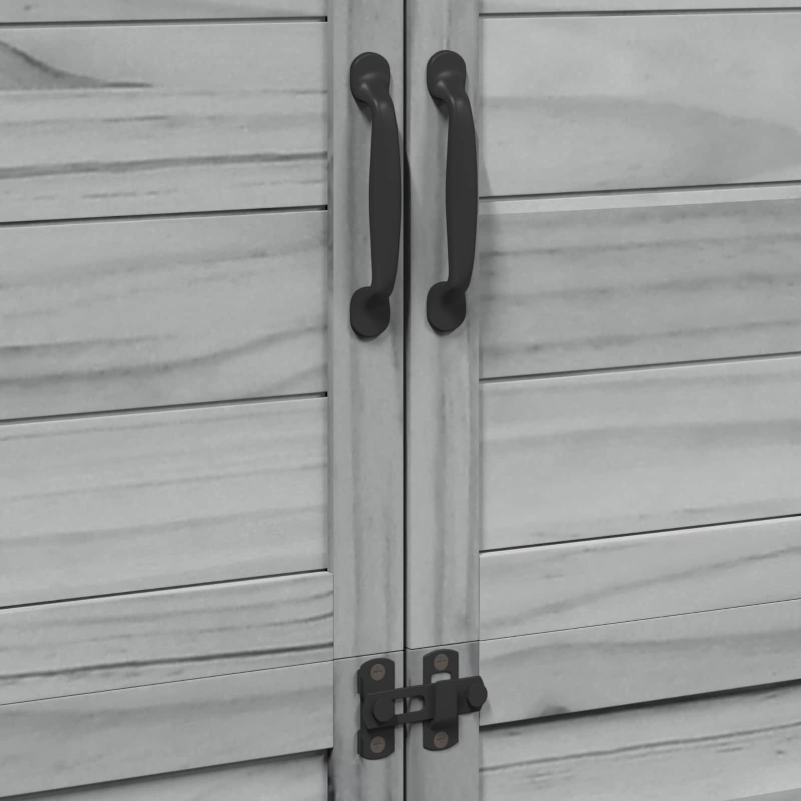Capanno da Giardino con tetto Grigio 106,5 x 56 x 176 cm
