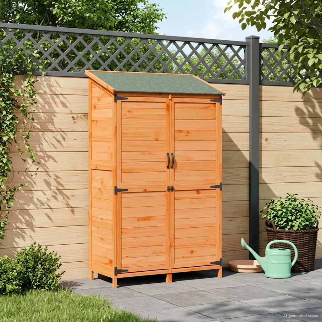 Capanno da Giardino con tetto Marrone 106,5 x 56 x 176 cm