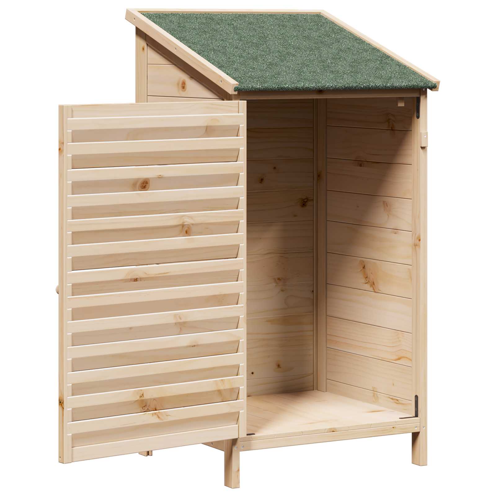 Capanno da Giardino con tetto Naturale 59 x 56 x 113,5 cm