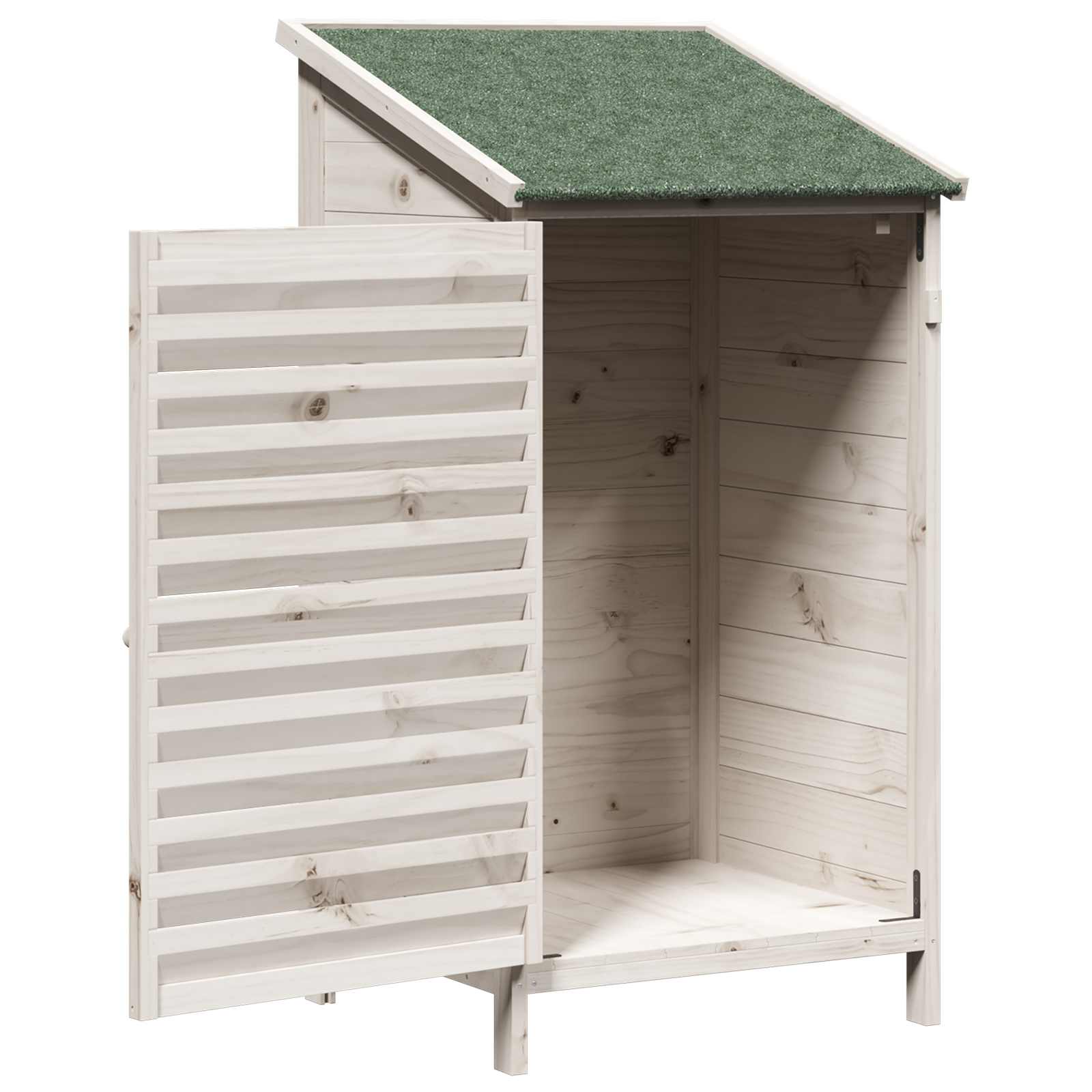 Capanno da Giardino con tetto Bianco 59 x 56 x 113,5 cm