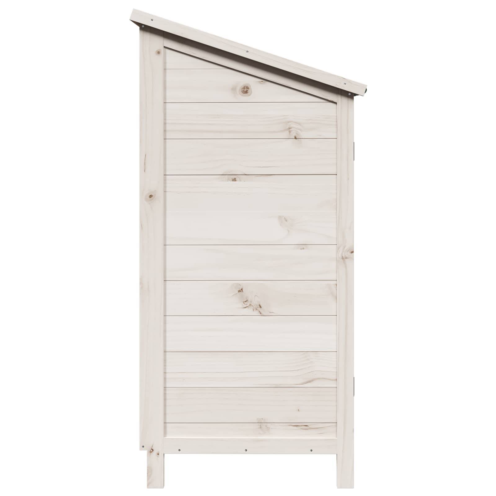 Capanno da Giardino con tetto Bianco 59 x 56 x 113,5 cm