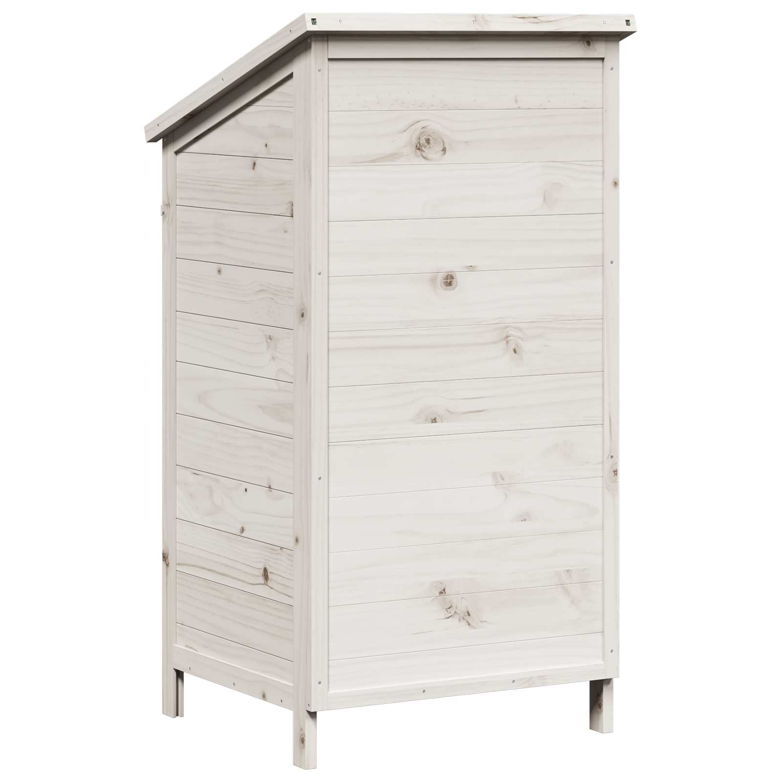 Capanno da Giardino con tetto Bianco 59 x 56 x 113,5 cm