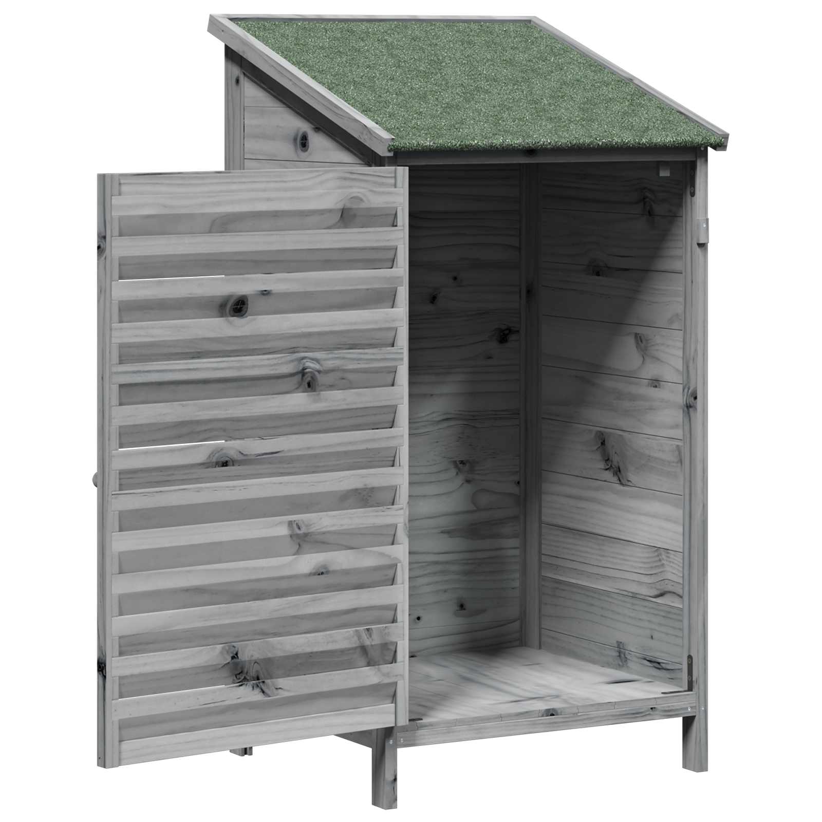 Capanno da Giardino con tetto Grigio 59 x 56 x 113,5 cm