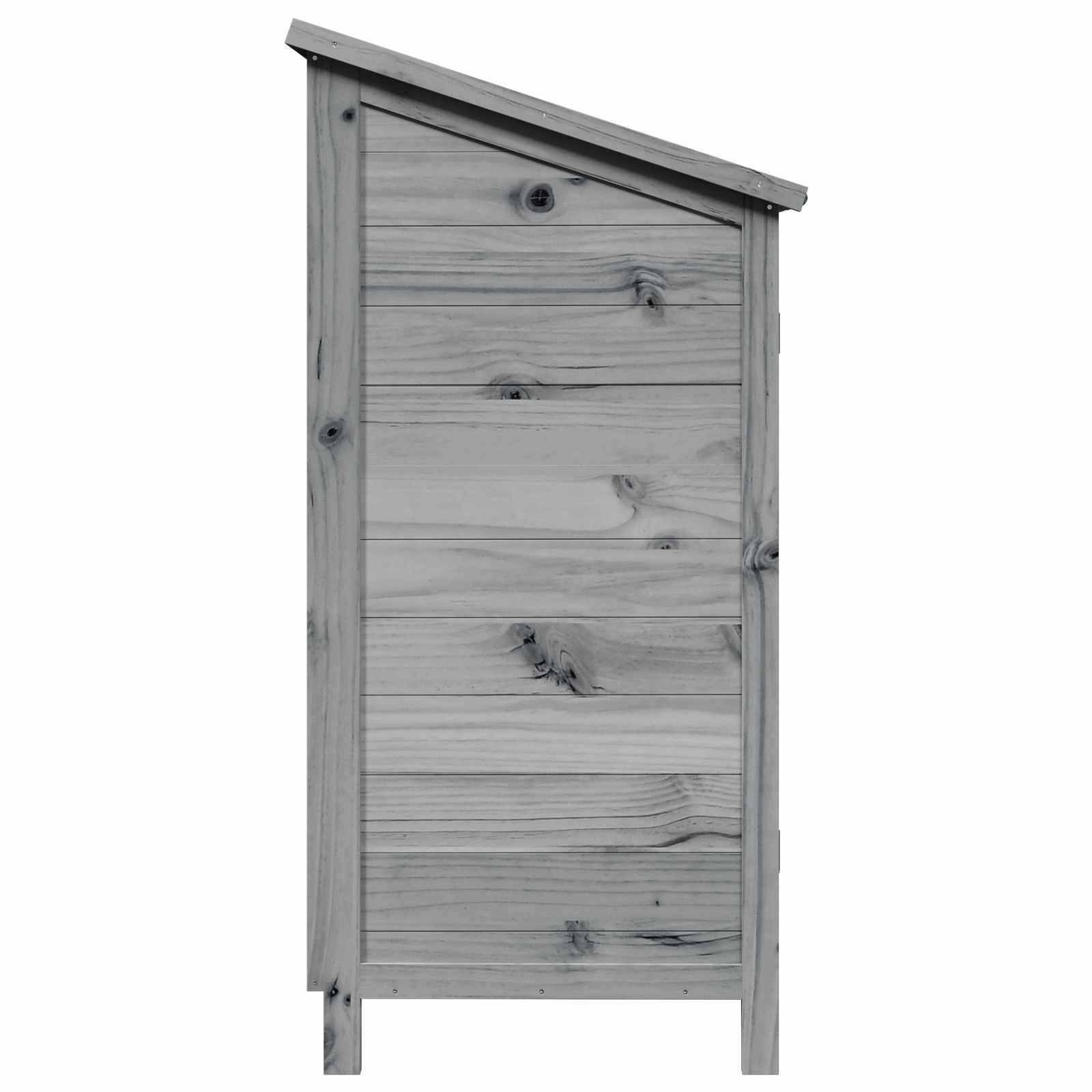 Capanno da Giardino con tetto Grigio 59 x 56 x 113,5 cm