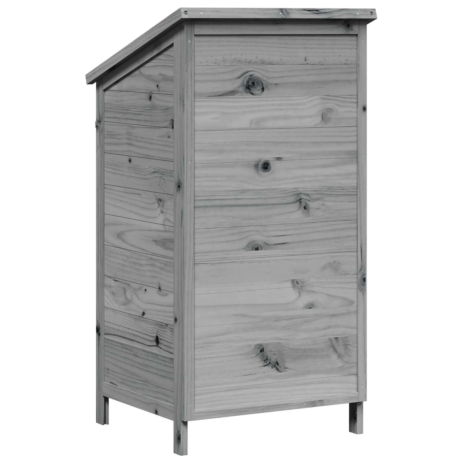 Capanno da Giardino con tetto Grigio 59 x 56 x 113,5 cm