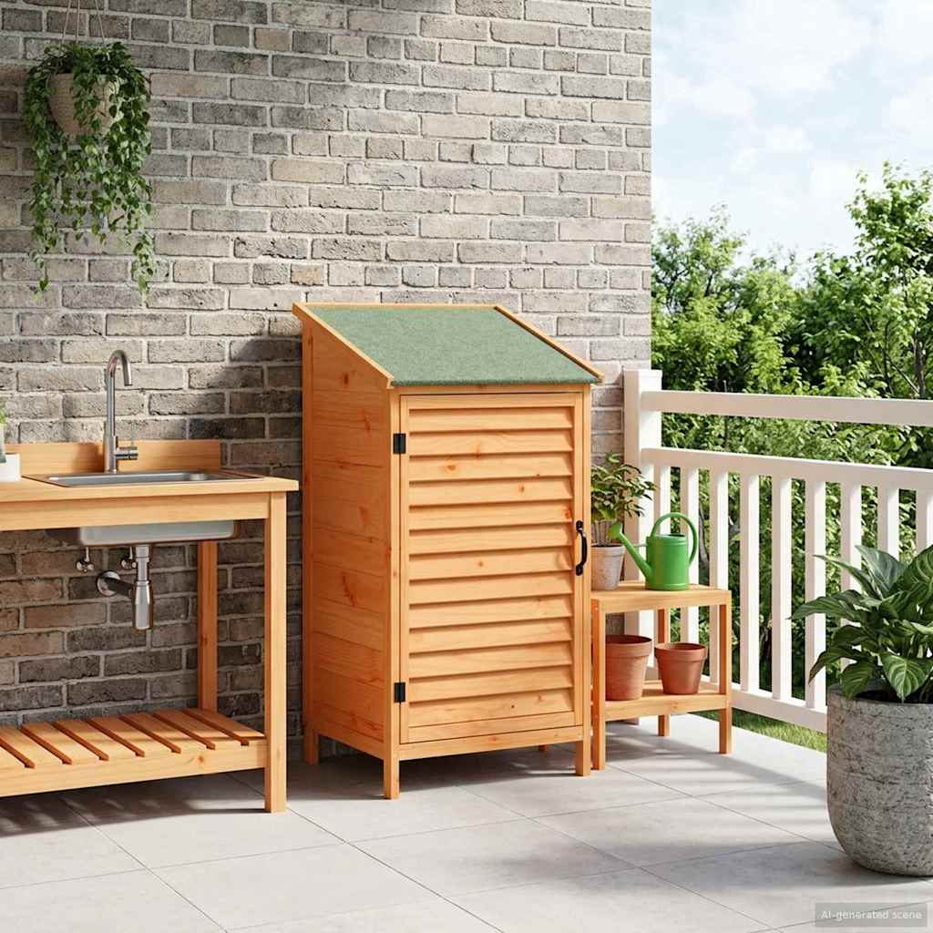 Capanno da Giardino con tetto Marrone 59 x 56 x 113,5 cm