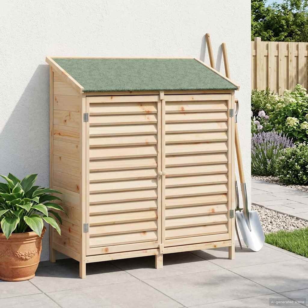 Capanno da Giardino con tetto Naturale 106 x 56 x 113,5 cm
