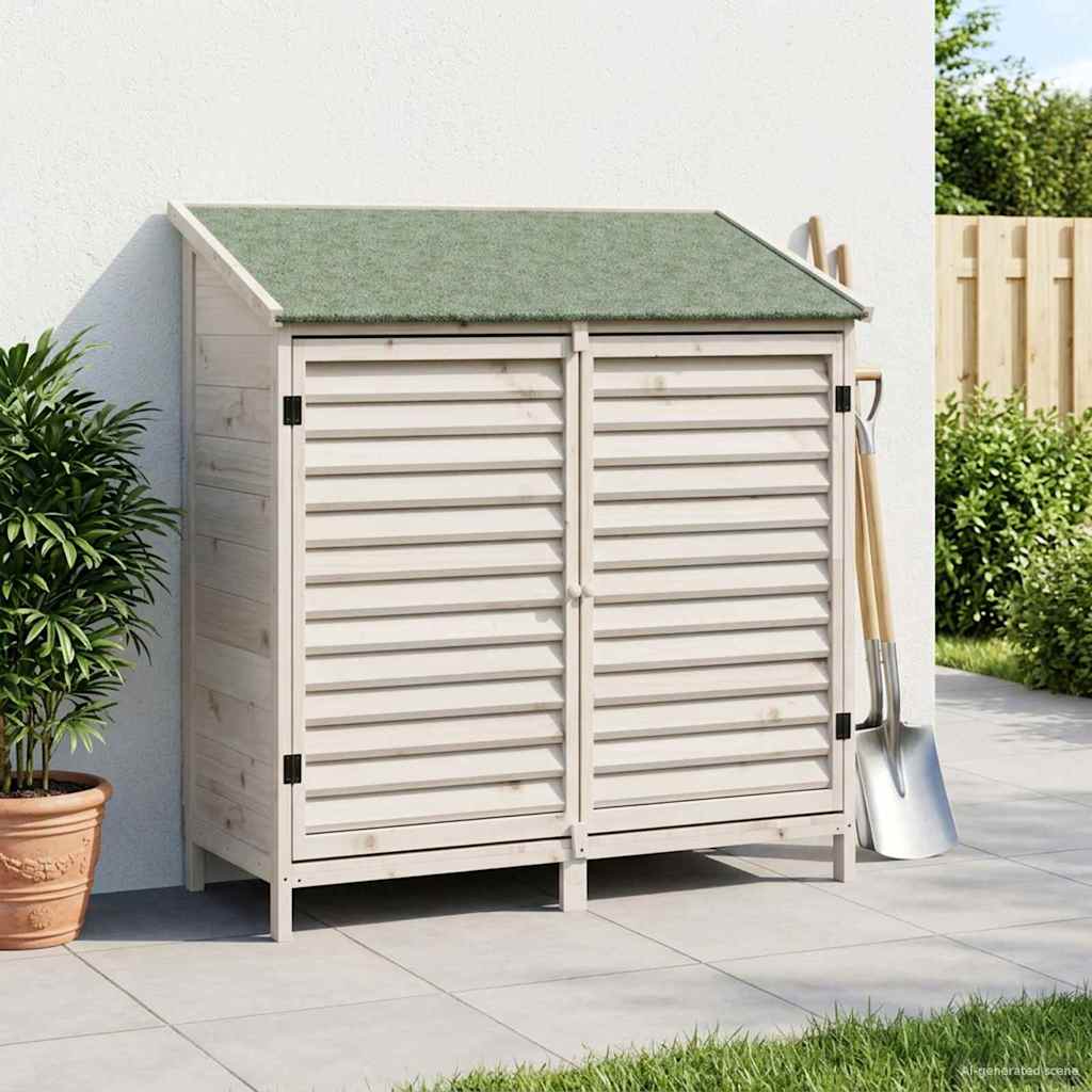 Capanno da Giardino con tetto Bianco 106 x 56 x 113,5 cm